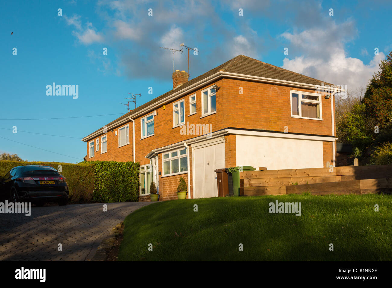 Britische Wohnhaus, Wolverhampton, West Midlands, Großbritannien Stockfoto