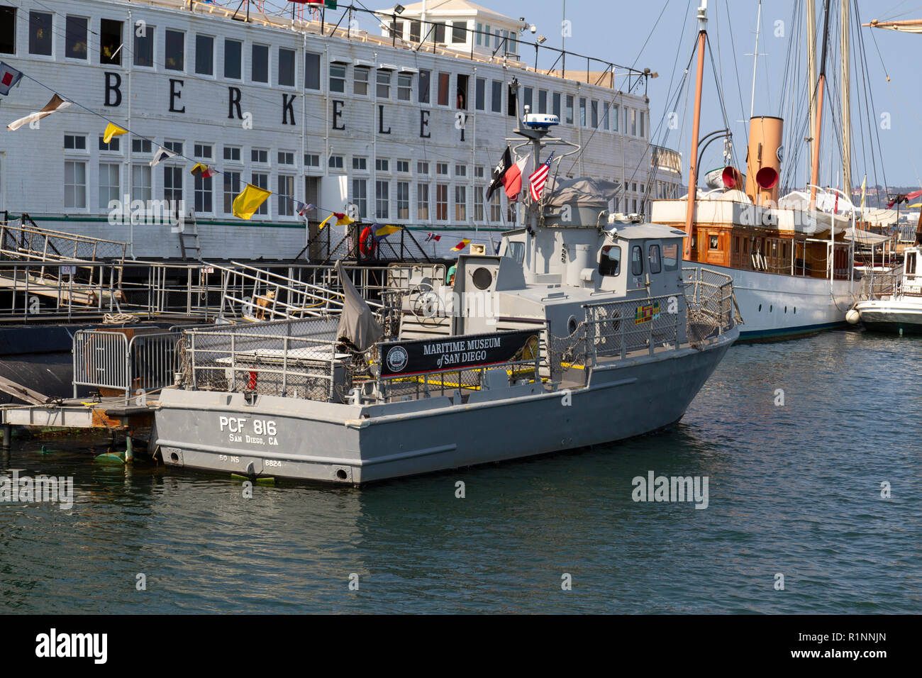 Die PCF816 Swift Boat, Teil der Maritime Museum von San Diego, San Diego, San Diego, California, United States. Stockfoto