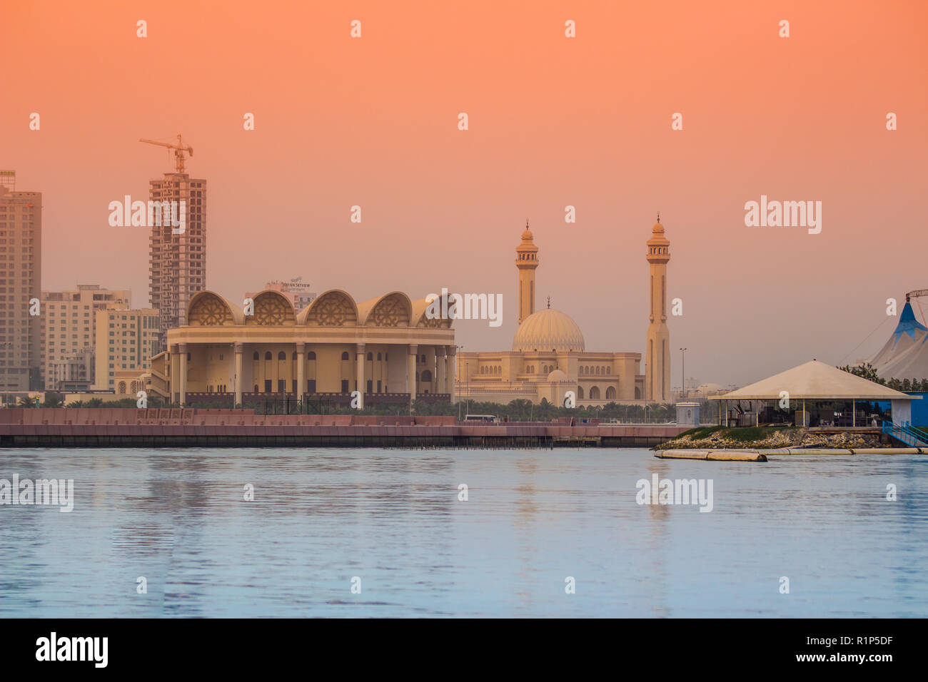 Bahrain Grand Mosque Stockfoto
