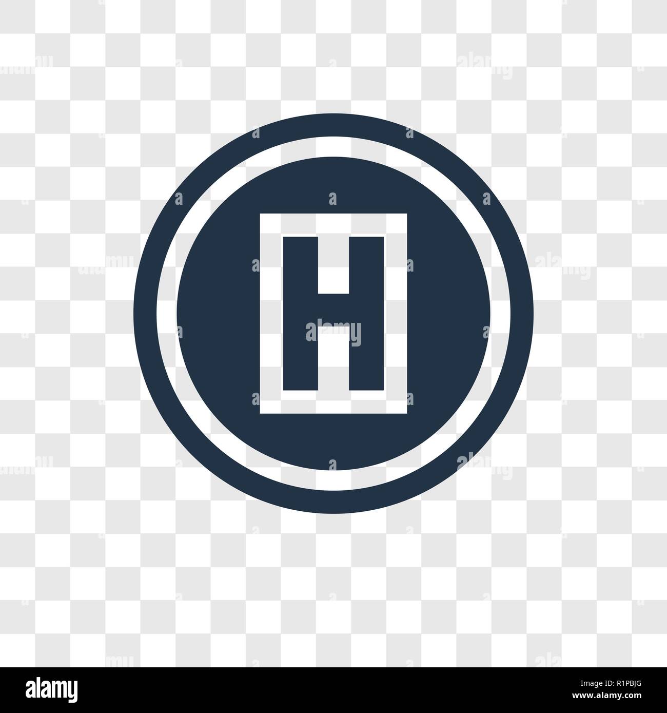 Krankenhaus vektor Icon auf transparentem Hintergrund isoliert, Krankenhaus Transparenz logo Konzept Stock Vektor