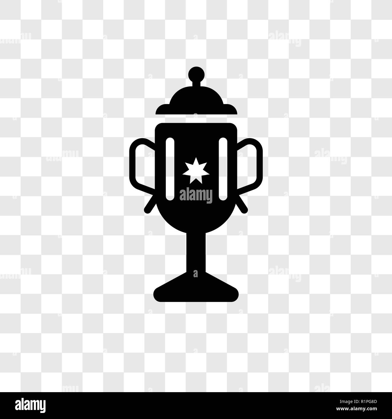 American Football Cup vektor Icon auf transparentem Hintergrund isoliert, American Football Cup Transparenz logo Konzept Stock Vektor