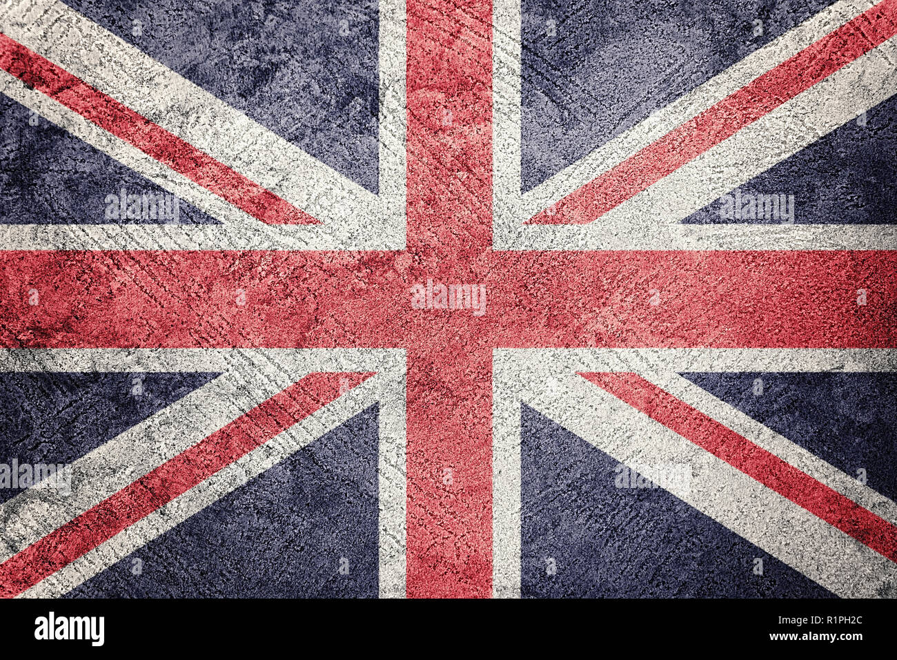 Grunge Grossbritannien Flagge Union Jack Flagge Mit Grunge Textur Stockfotografie Alamy
