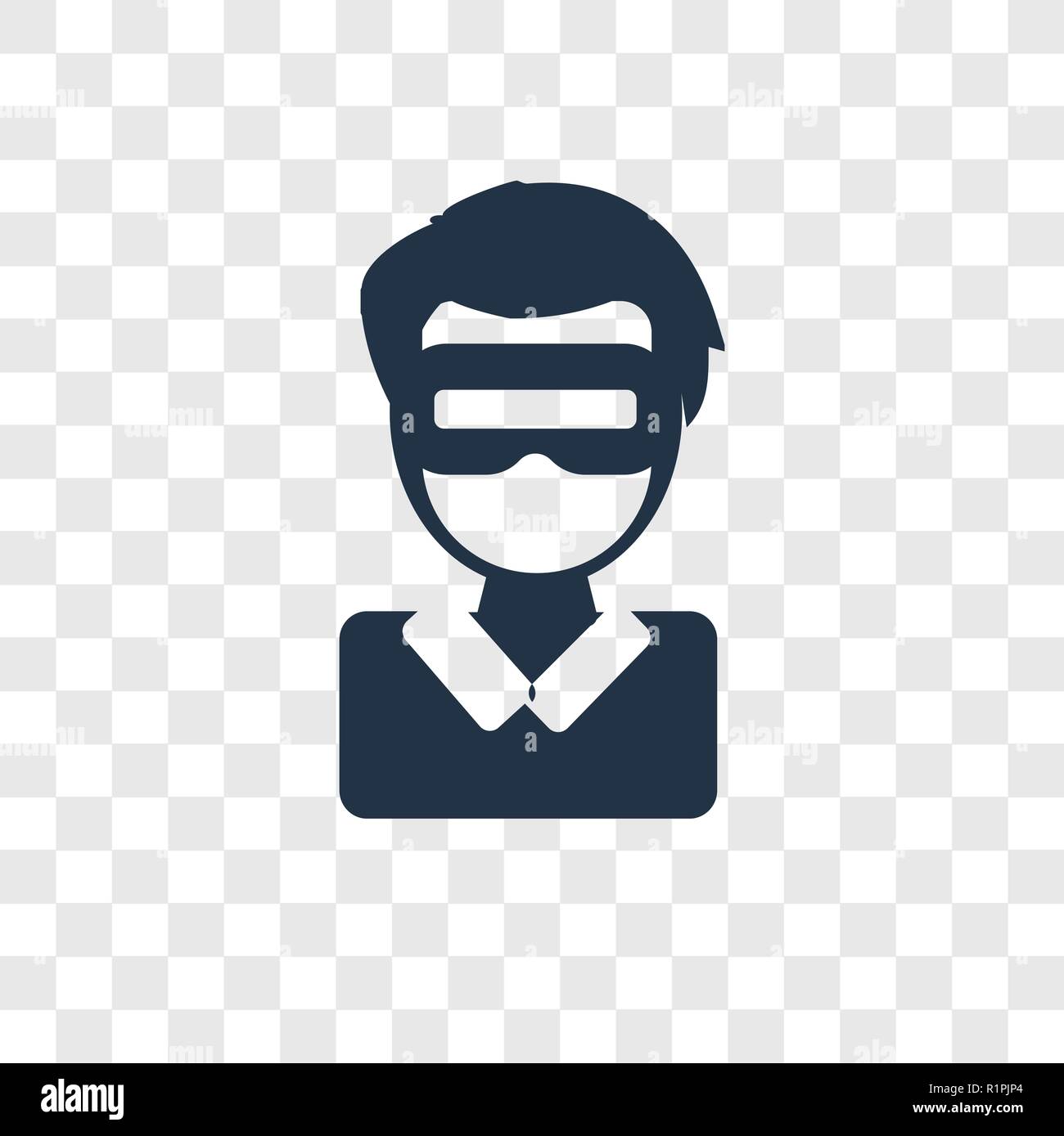 Augmented Reality vektor Icon auf transparentem Hintergrund isoliert, Augmented Reality Transparenz logo Konzept Stock Vektor