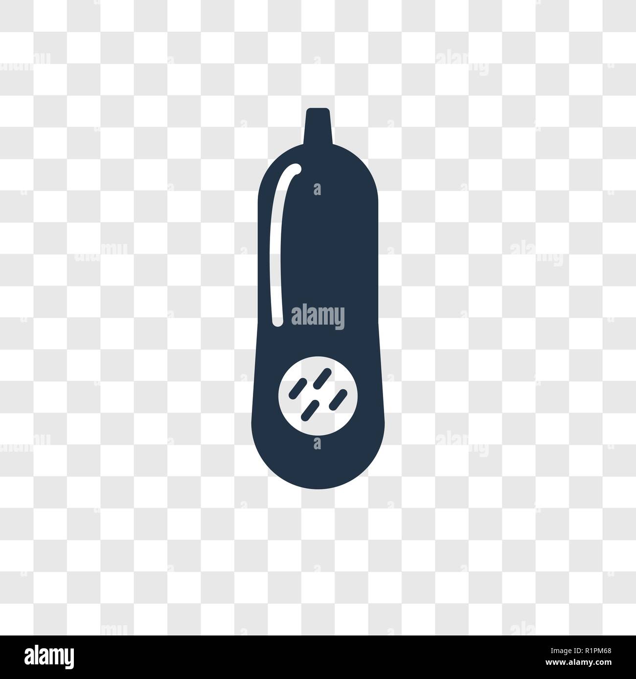 Butternut-kürbis Vektor Icon auf transparentem Hintergrund isoliert, Butternut Kürbis Transparenz logo Konzept Stock Vektor