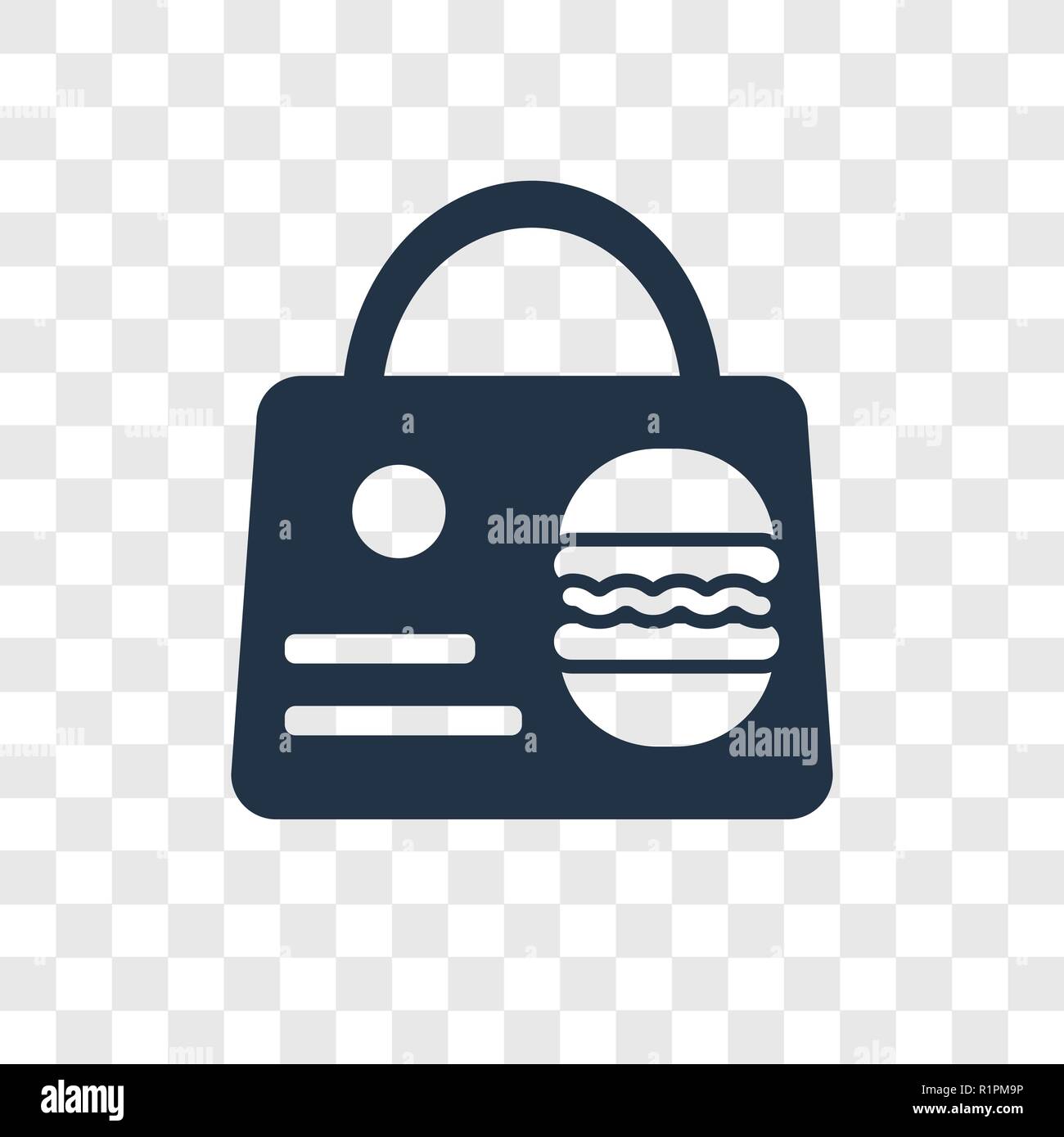 Nehmen Sie den Vektor Icon auf transparentem Hintergrund isoliert, Transparenz logo Konzept Stock Vektor