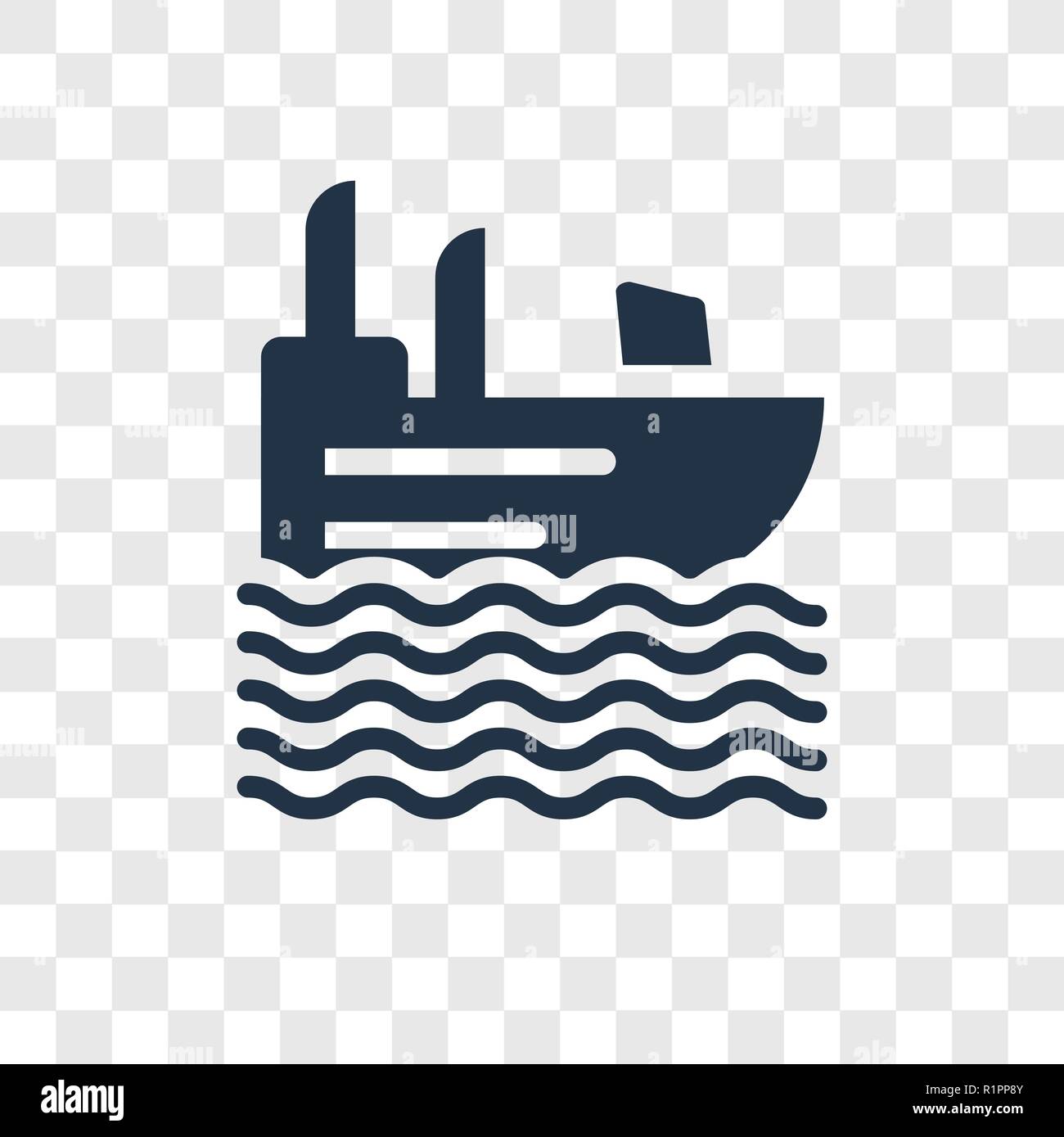 Dachlosen Schnellboot vektor Icon auf transparentem Hintergrund isoliert, Obdachlosen Schnellboot Transparenz logo Konzept Stock Vektor