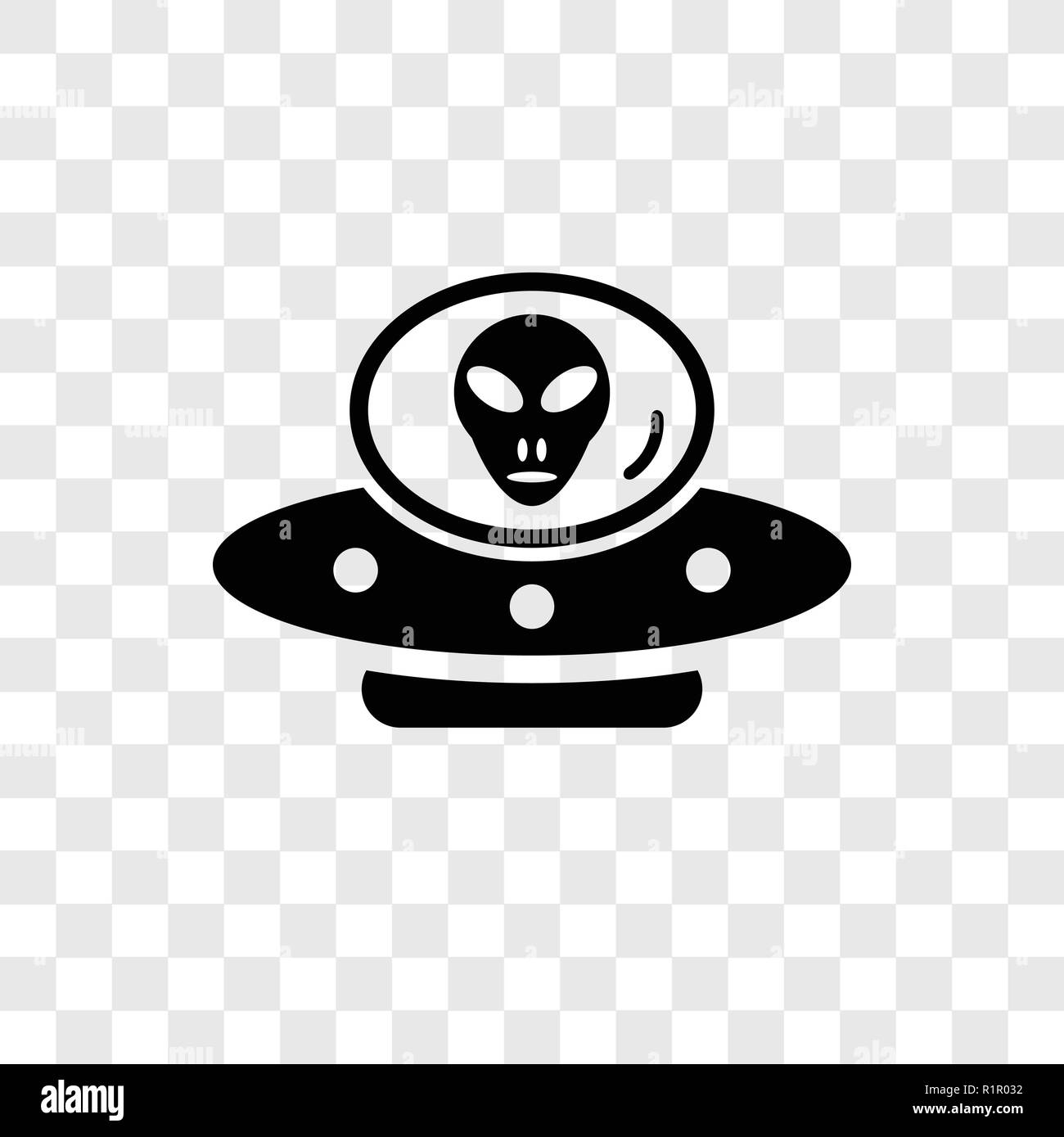 Alien mit Aqualung vektor Icon auf transparentem Hintergrund isoliert, Alien mit Aqualung Transparenz logo Konzept Stock Vektor