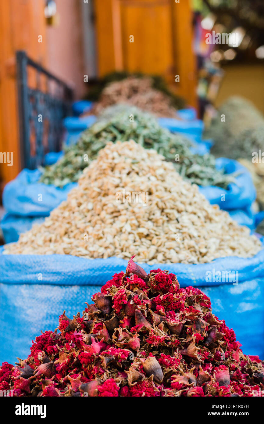 Gewürze, Marrakesch, Marokko Stockfoto