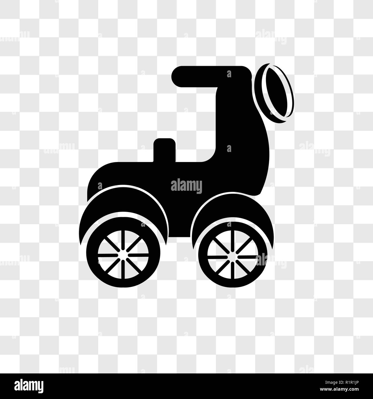 Scooter vektor Icon auf transparentem Hintergrund isoliert, Roller Transparenz logo Konzept Stock Vektor