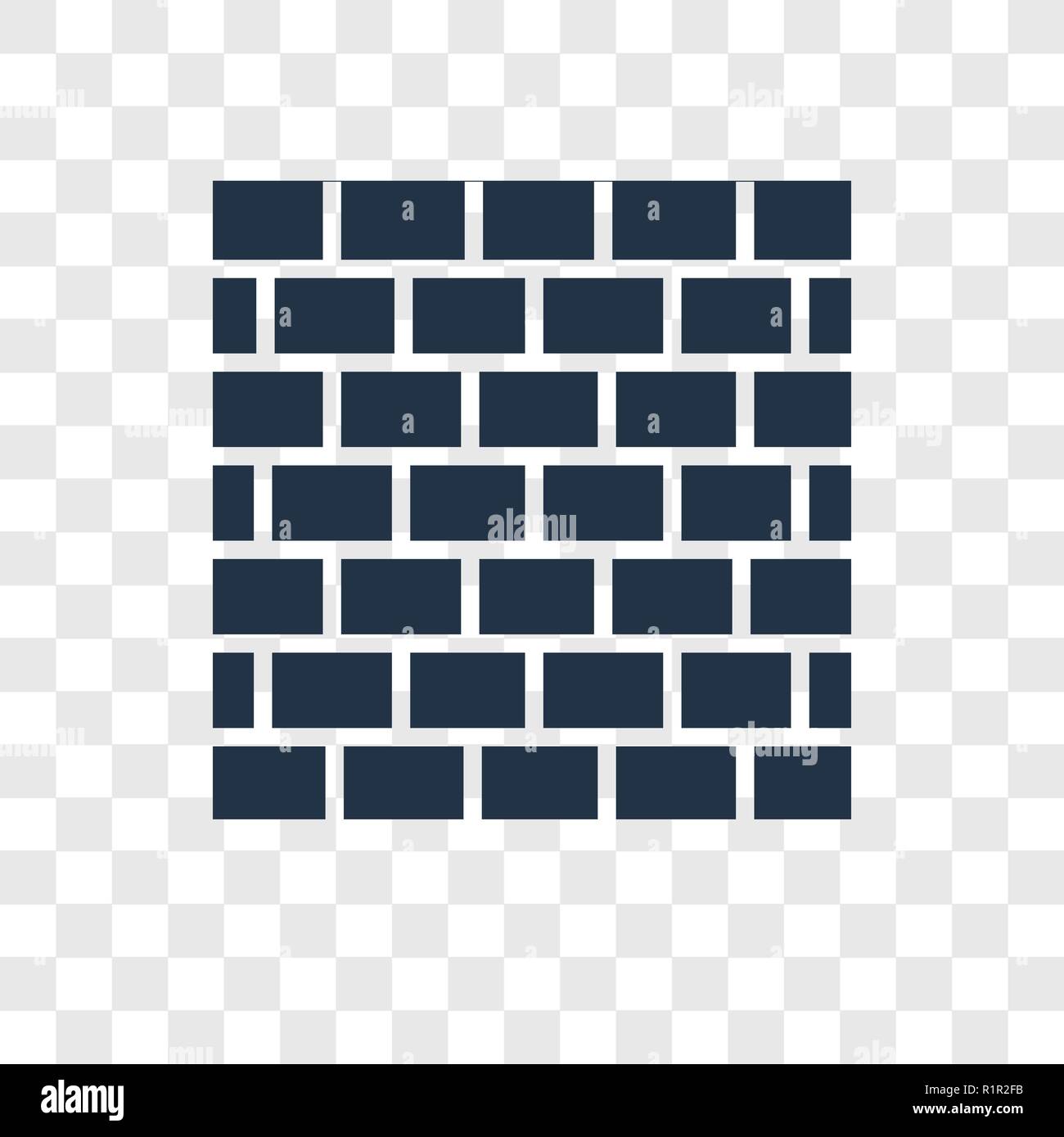 Firewall vektor Icon auf transparentem Hintergrund isoliert, Firewall ...