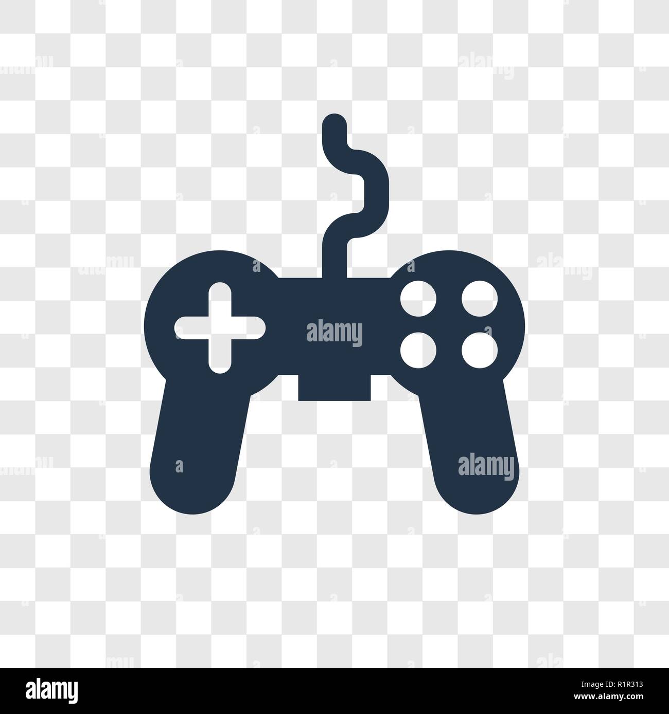 Joystick vektor Icon auf transparentem Hintergrund isoliert, Joystick Transparenz logo Konzept Stock Vektor