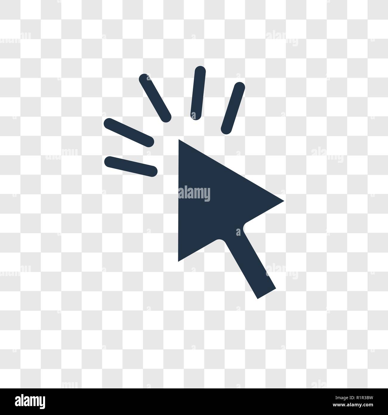 Cursor Vektor Icon Auf Transparentem Hintergrund Isoliert Cursor Transparenz Logo Konzept Stock Vektorgrafik Alamy