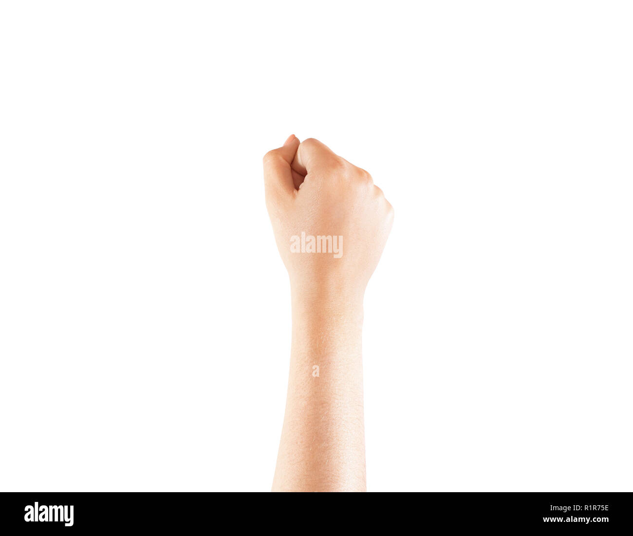 Leere tattoo Hand mock up, isoliert. Klare Haut bereit für tatoo am Handgelenk oder Unterarm mockup. Kreative Kunst Farbwerk auf Dermis. Tattoos Skizze für dauerhaft Bild Vorlage. Stockfoto