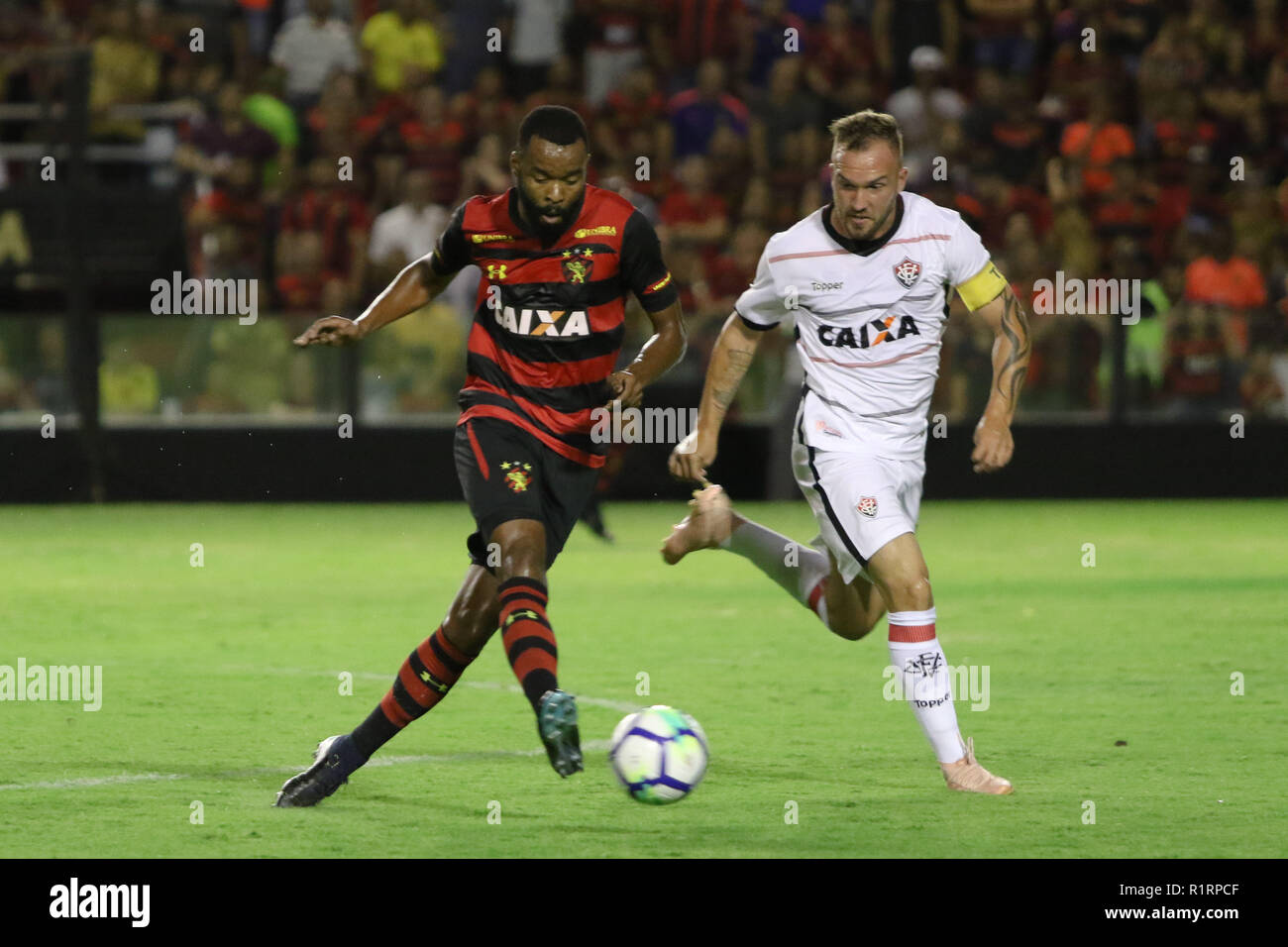 Recife, Brasilien. 14 Nov, 2018. PE - Recife - 14112018 - Brasileiro eine  2018, Sport Recife x Vitoria-BA-jogo entre Sport X Vitoria, Pela 34 rodada  do Campeonato Brasileiro de Futebol, Partida realizada