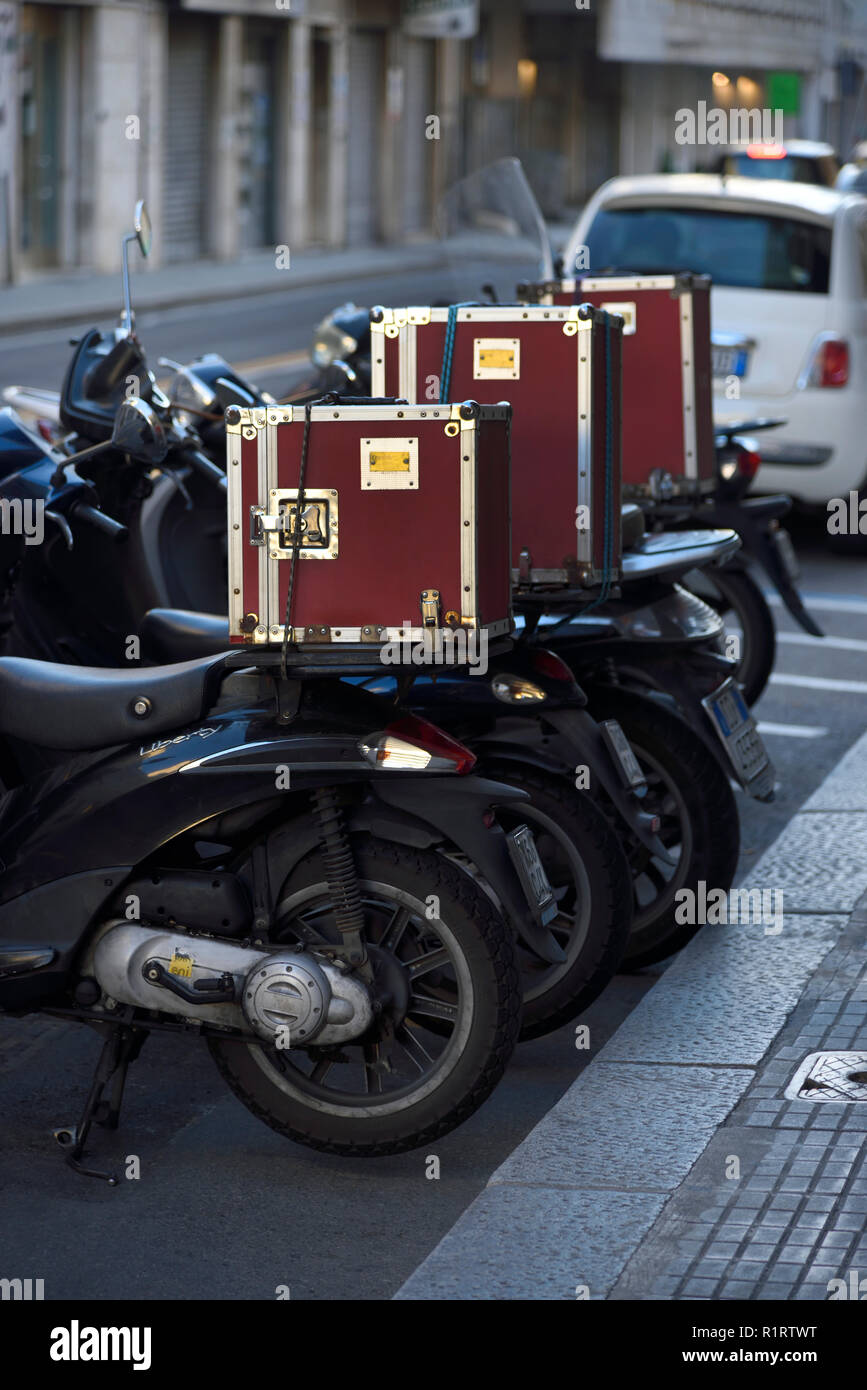 Pizza-Lieferservice Stockfoto