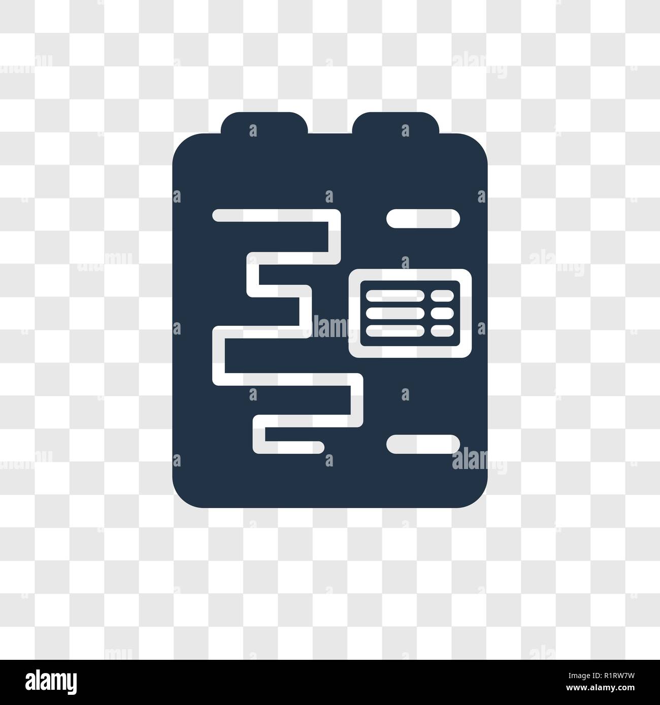 Gantt vektor Icon auf transparentem Hintergrund isoliert, Gantt Transparenz logo Konzept Stock Vektor