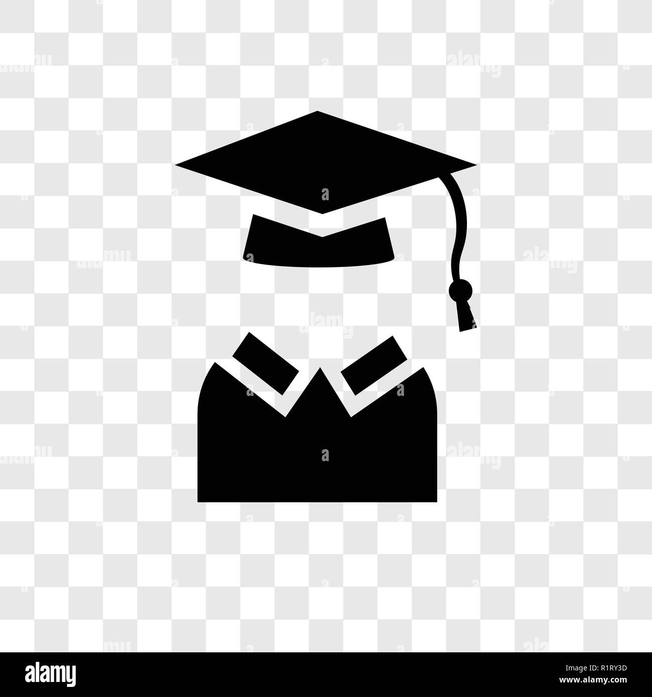 Prüfung vektor Icon auf transparentem Hintergrund isoliert, Prüfung Transparenz logo Konzept Stock Vektor