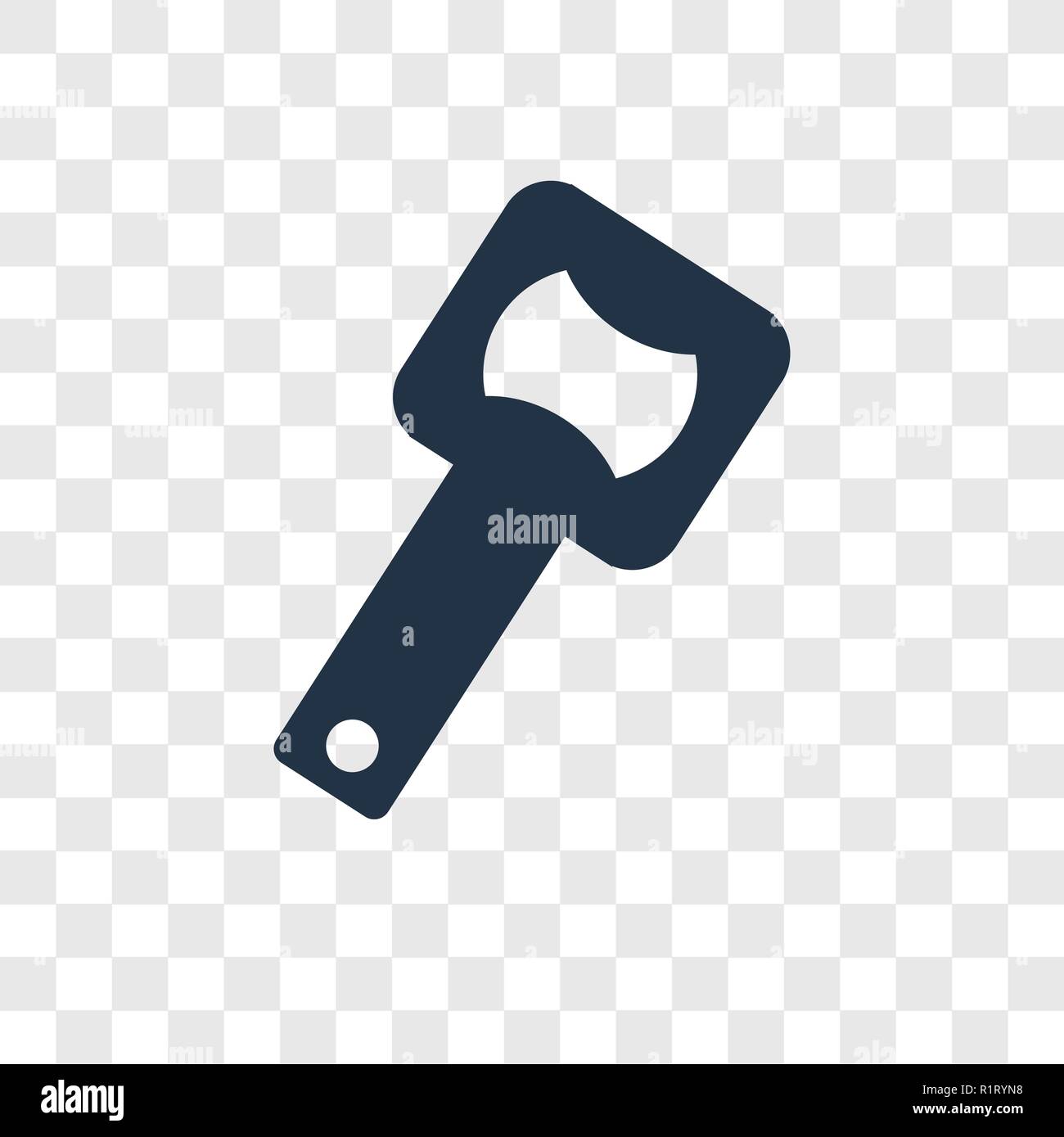 Flaschenöffner vektor Icon auf transparentem Hintergrund isoliert, Flaschenöffner Transparenz logo Konzept Stock Vektor