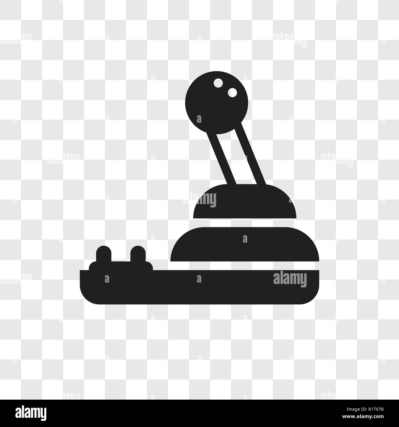 Joystick vektor Icon auf transparentem Hintergrund isoliert, Joystick Transparenz logo Konzept Stock Vektor