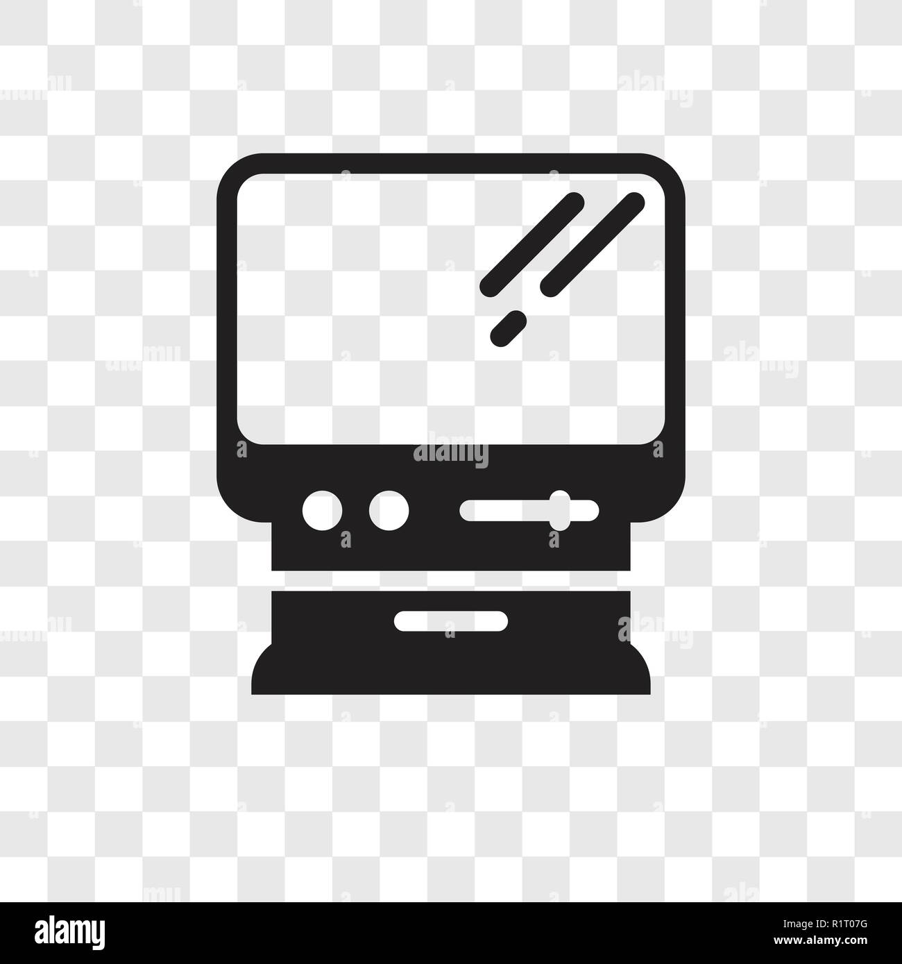 Macintosh vektor Icon auf transparentem Hintergrund isoliert, Macintosh Transparenz logo Konzept Stock Vektor