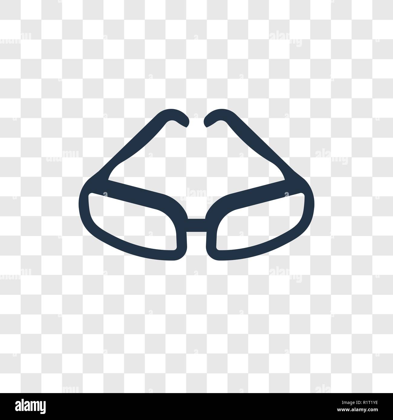 Lesen Brillen vektor Icon auf transparentem Hintergrund isoliert, Lesen Brillen Transparenz logo Konzept Stock Vektor