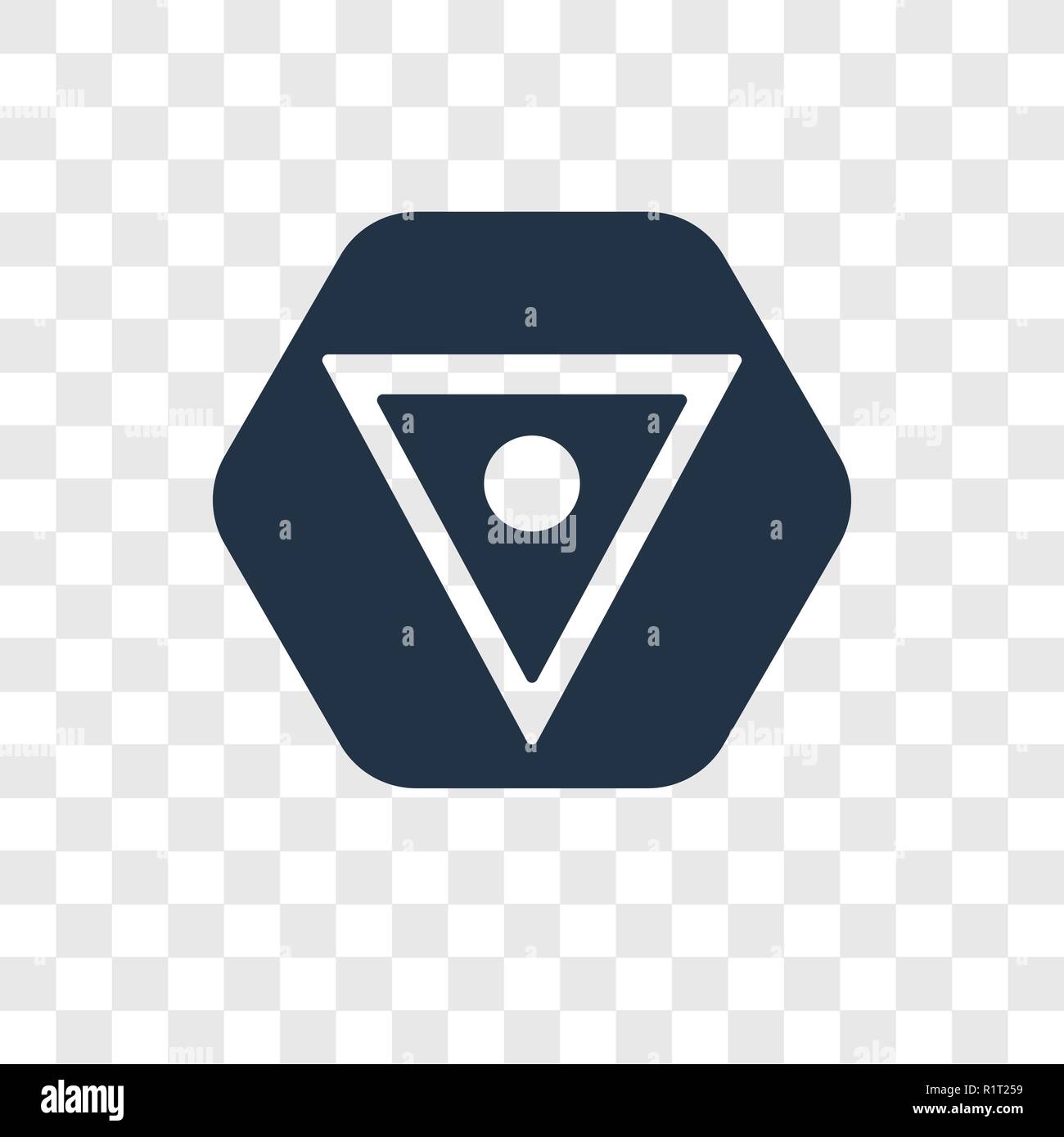Wasser vektor Icon auf transparentem Hintergrund isoliert, Wasser Transparenz logo Konzept Stock Vektor