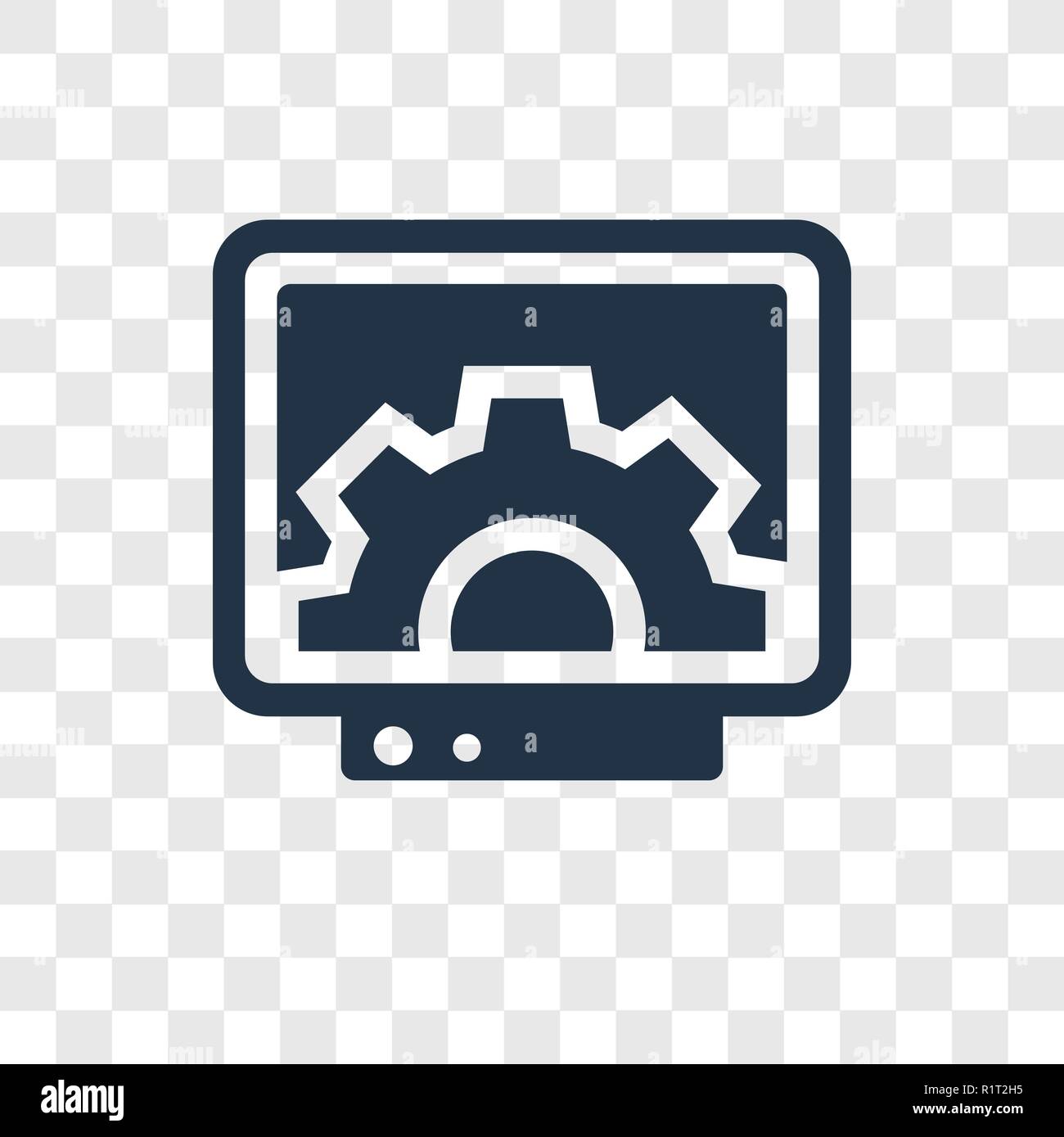 Programmierung vektor Icon auf transparentem Hintergrund isoliert, Programmierung Transparenz logo Konzept Stock Vektor