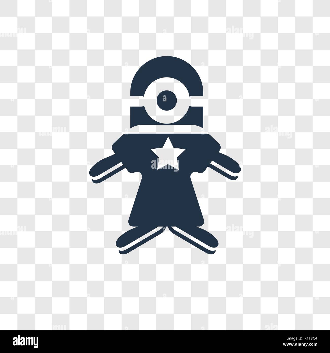 Minion vektor Icon auf transparentem Hintergrund isoliert, Minion Transparenz logo Konzept Stock Vektor