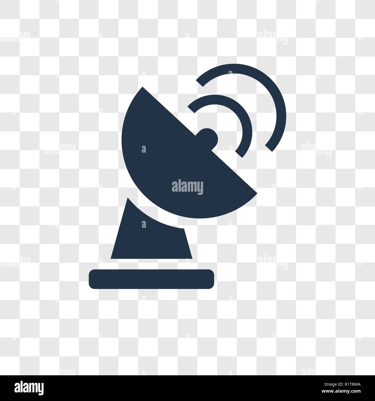 Radar vektor Icon auf transparentem Hintergrund isoliert, Radar Transparenz logo Konzept Stock Vektor