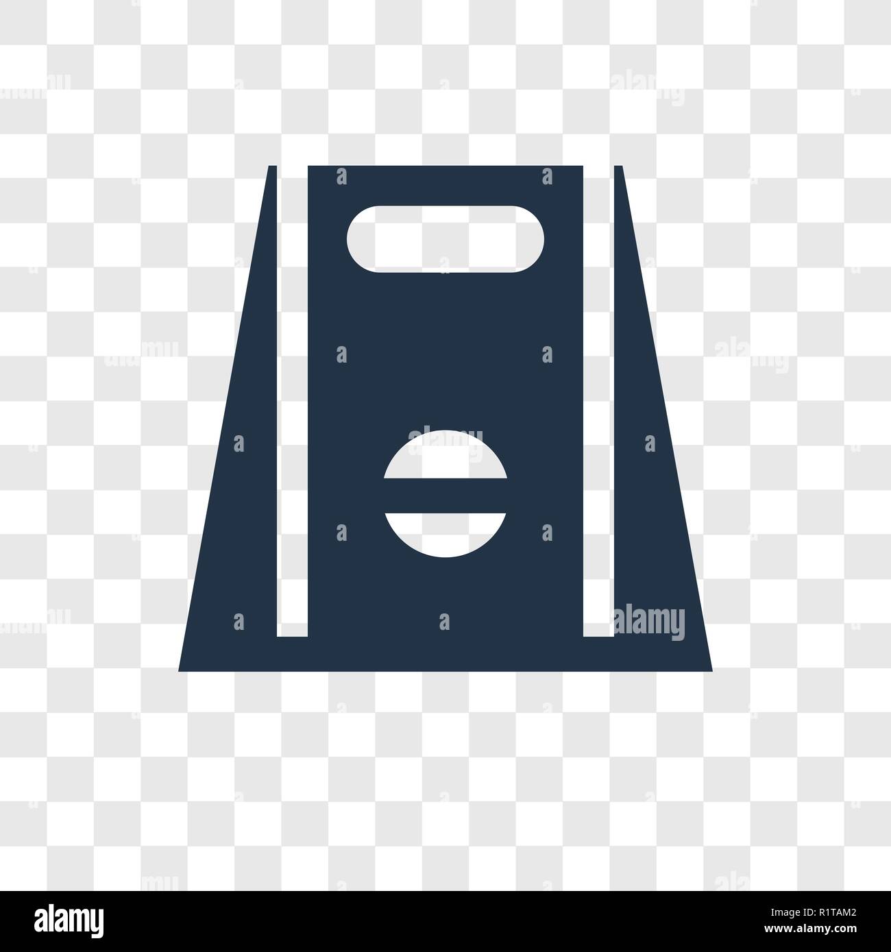 Nehmen Sie den Vektor Icon auf transparentem Hintergrund isoliert, Transparenz logo Konzept Stock Vektor