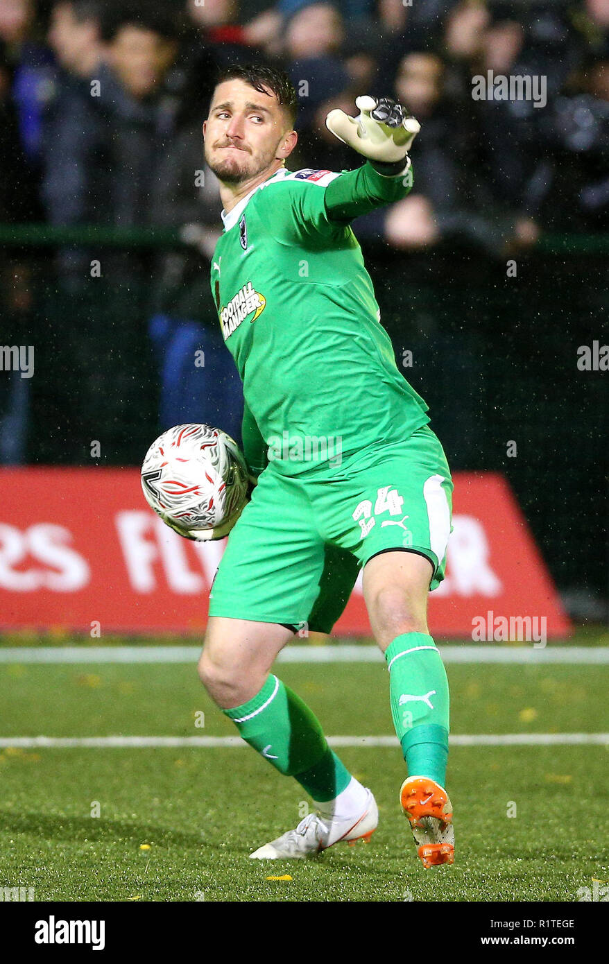 Die AFC Wimbledon Joe McDonnell Stockfoto