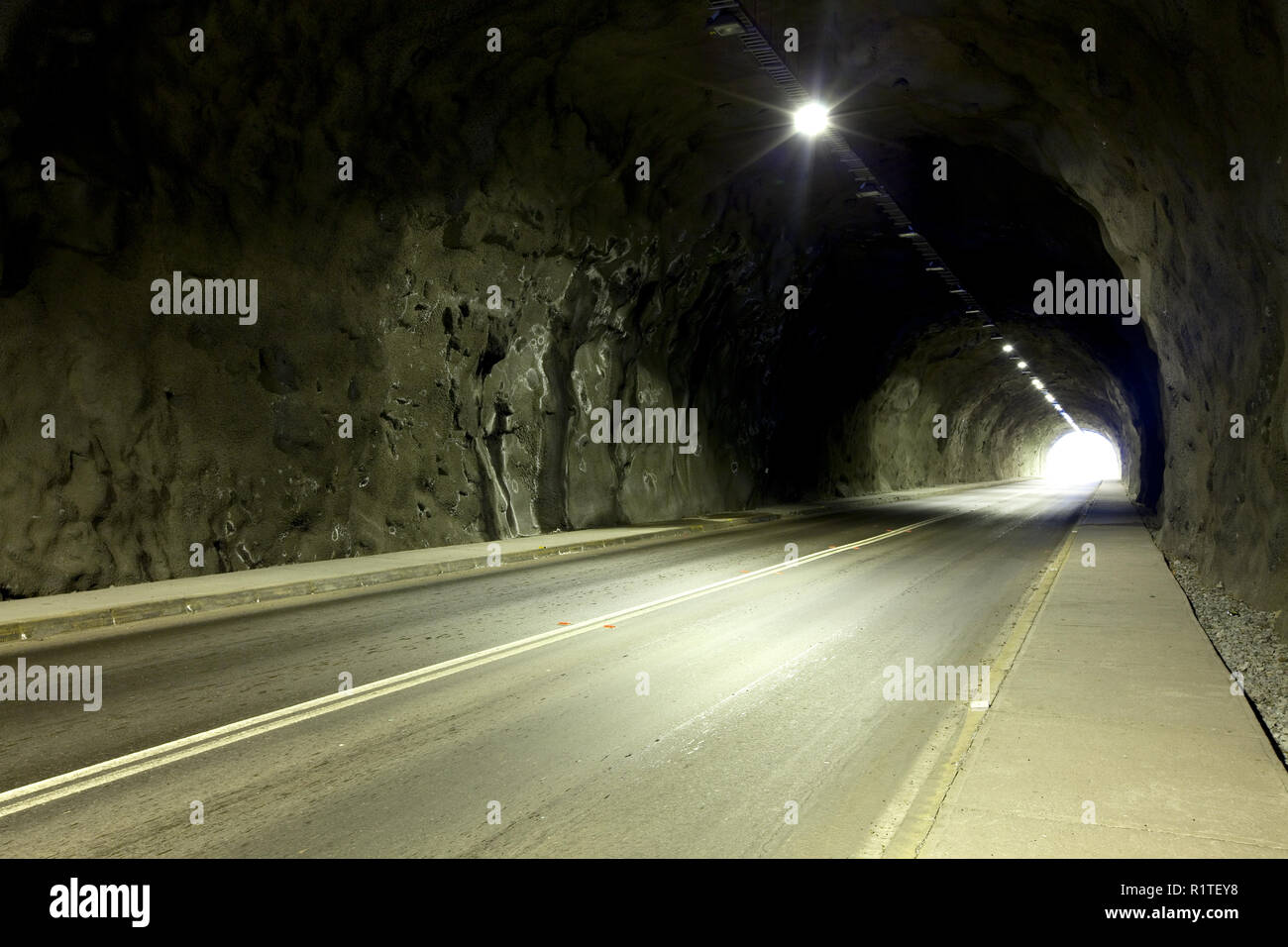 Leere Tunnel in Chile Stockfoto