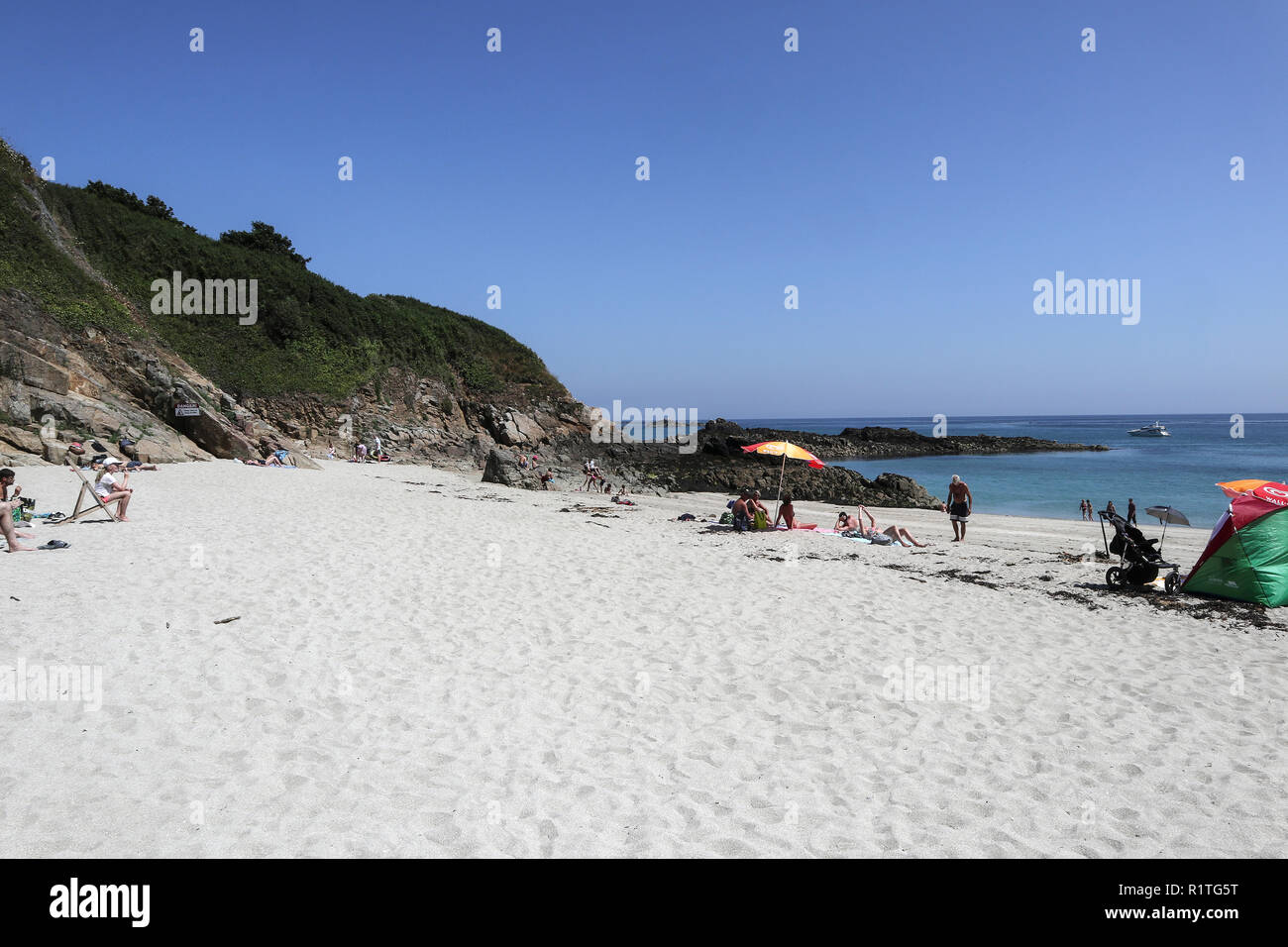 Belvoir Bay, Herm Insel, Channel Islands, Großbritannien Stockfoto