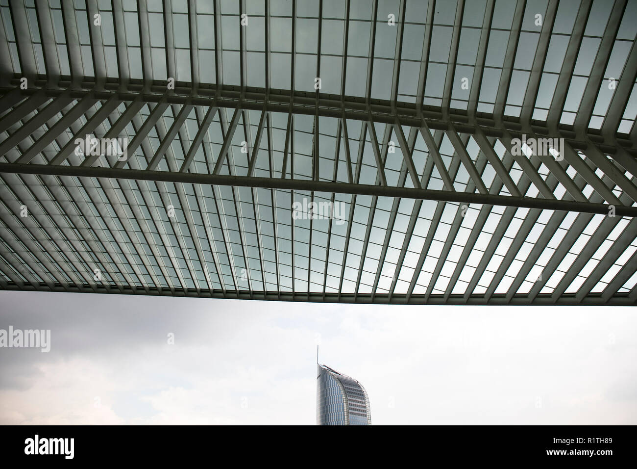 Hauptbahnhof, Hauptbahnhof Lüttich Lüttich Stockfoto