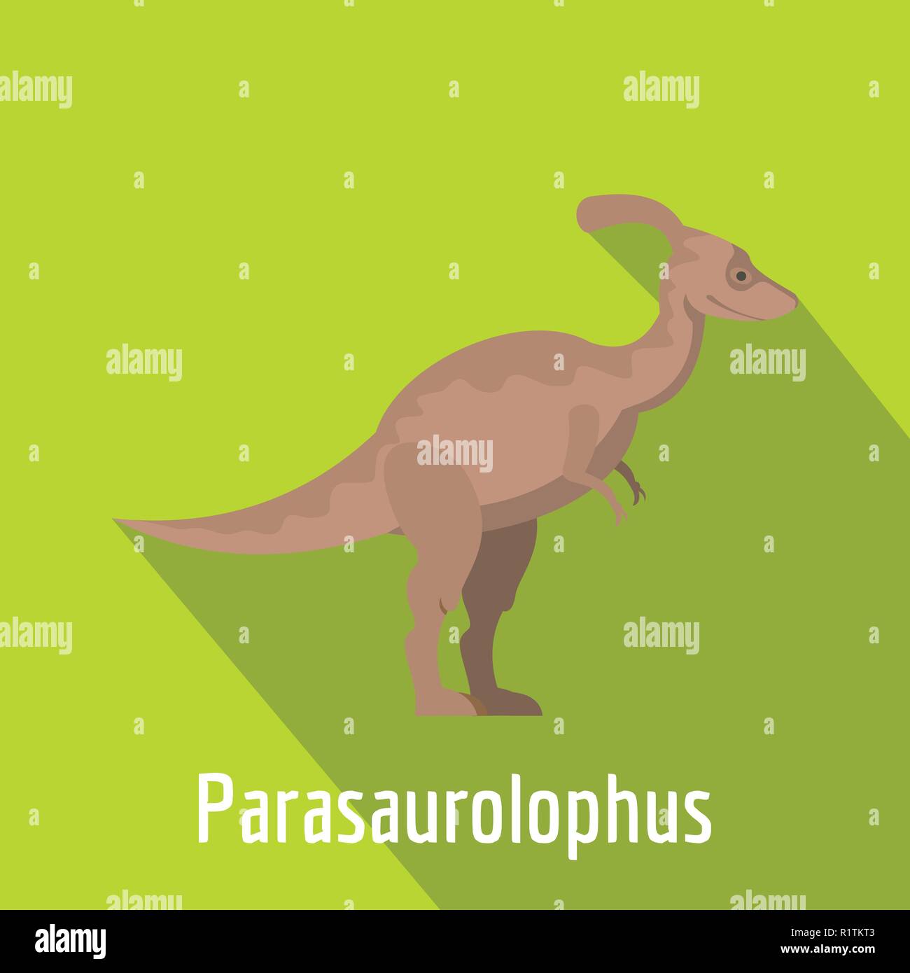 Parasaurolophus Symbol. Flache Darstellung der parasaurolophus Vektor Symbol für das Web. Stock Vektor