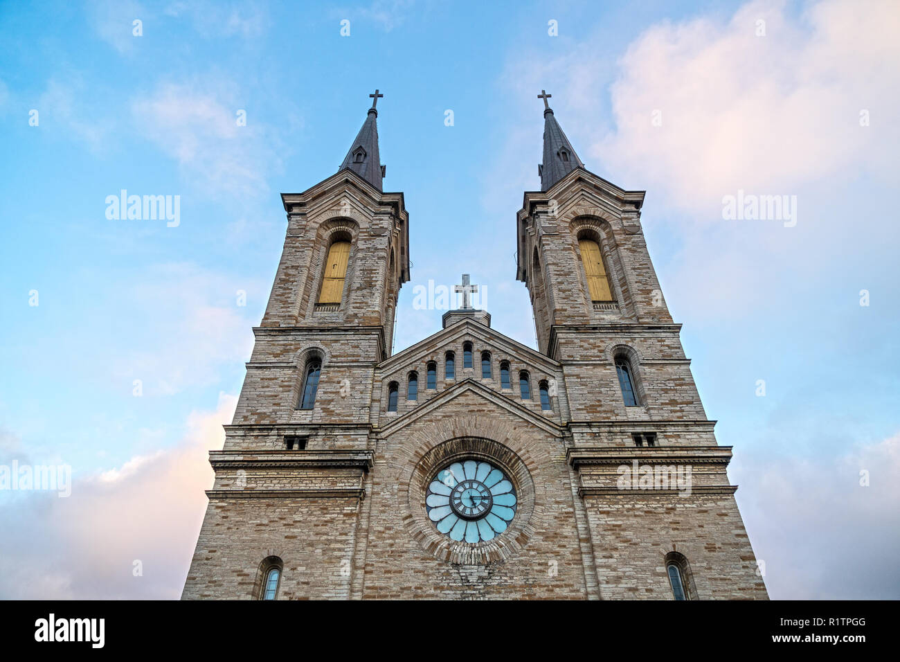 Charles Kirche oder Kaarli Kirche in der Altstadt von Tallinn. Stockfoto