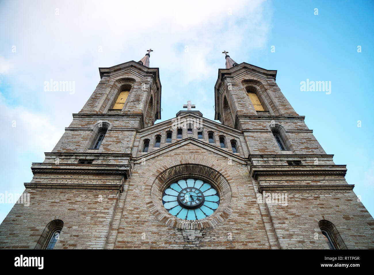 Charles Kirche oder Kaarli Kirche in der Altstadt von Tallinn. Stockfoto