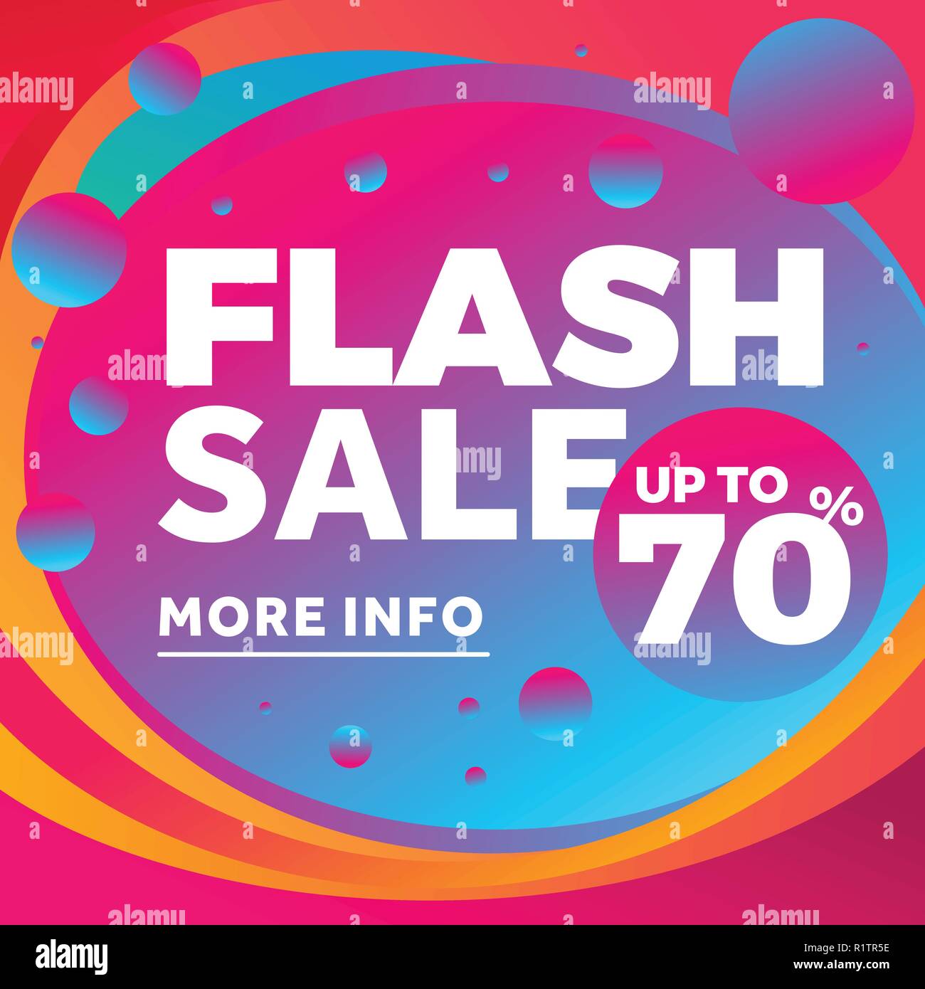 Abstrakte farbenfrohe Flash Sale moderne Hintergrund Stock Vektor