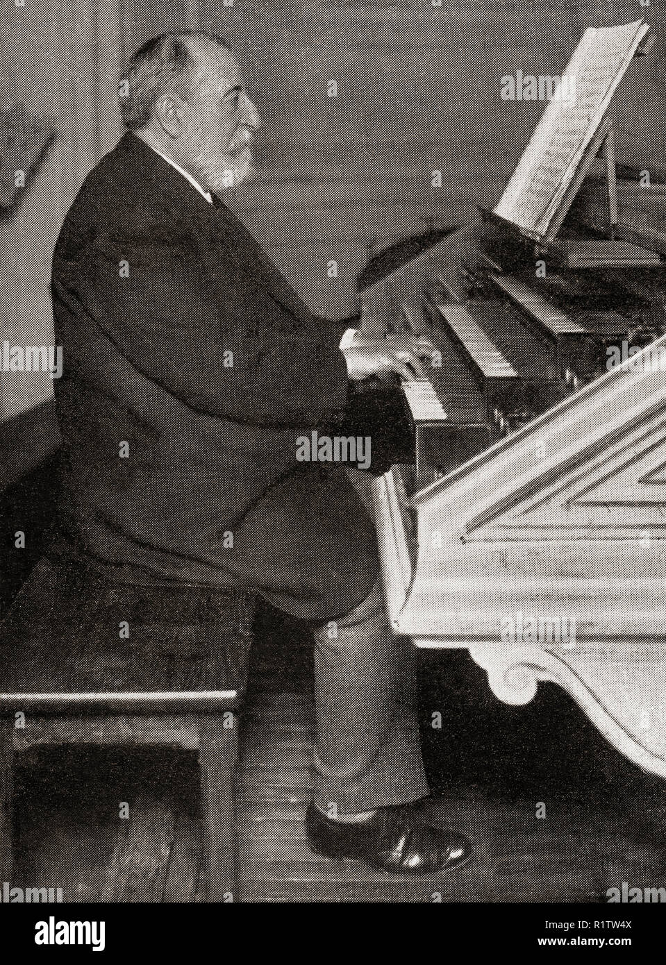 Charles-Camille Saint-Saëns, 1835 - 1921. Der französische Komponist, Organist, Dirigent und Pianist der romantischen Epoche. Von La Esfera, veröffentlicht 1921. Stockfoto