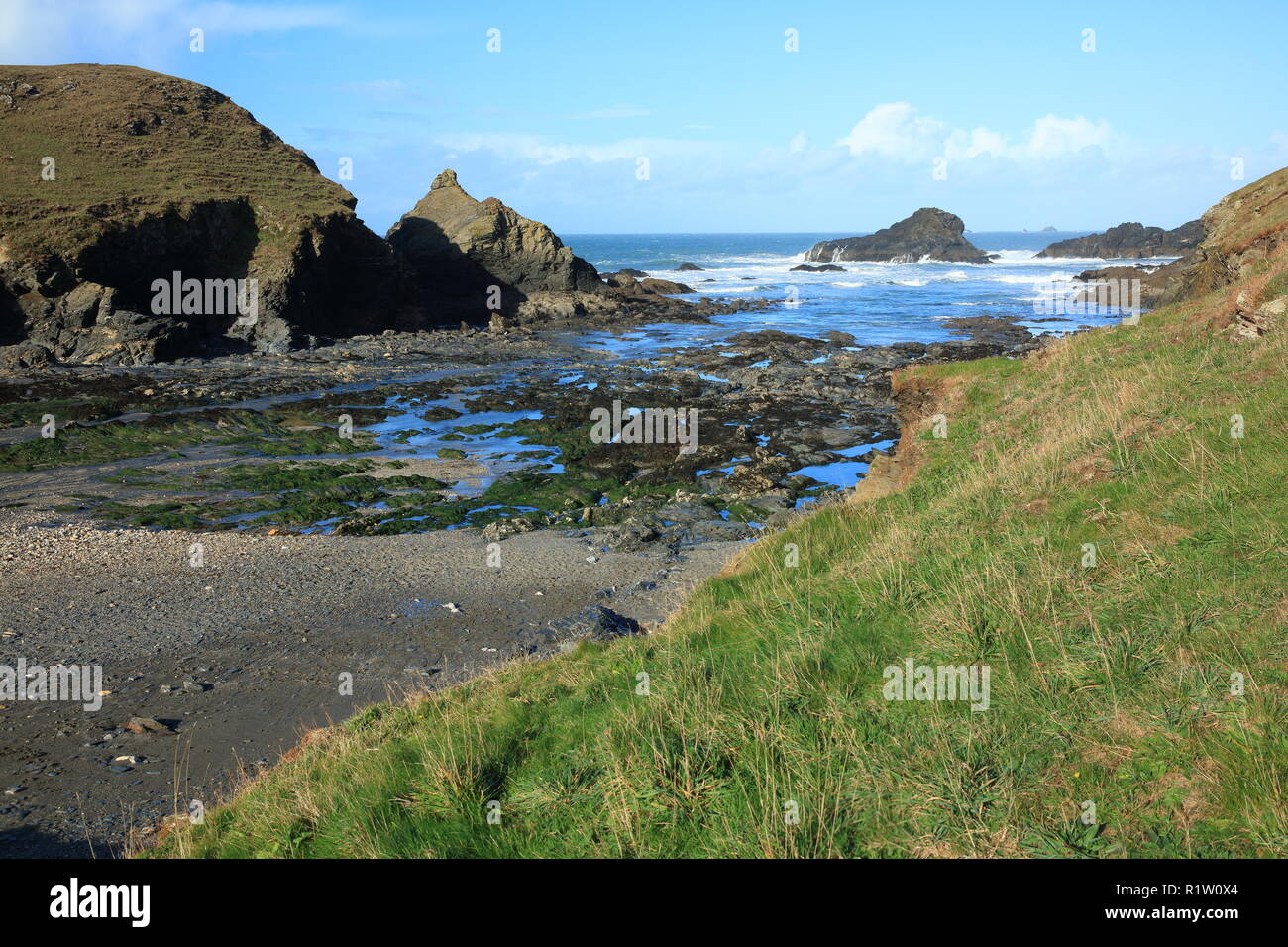 Porth Mear, North Cornwall, England, Großbritannien Stockfoto