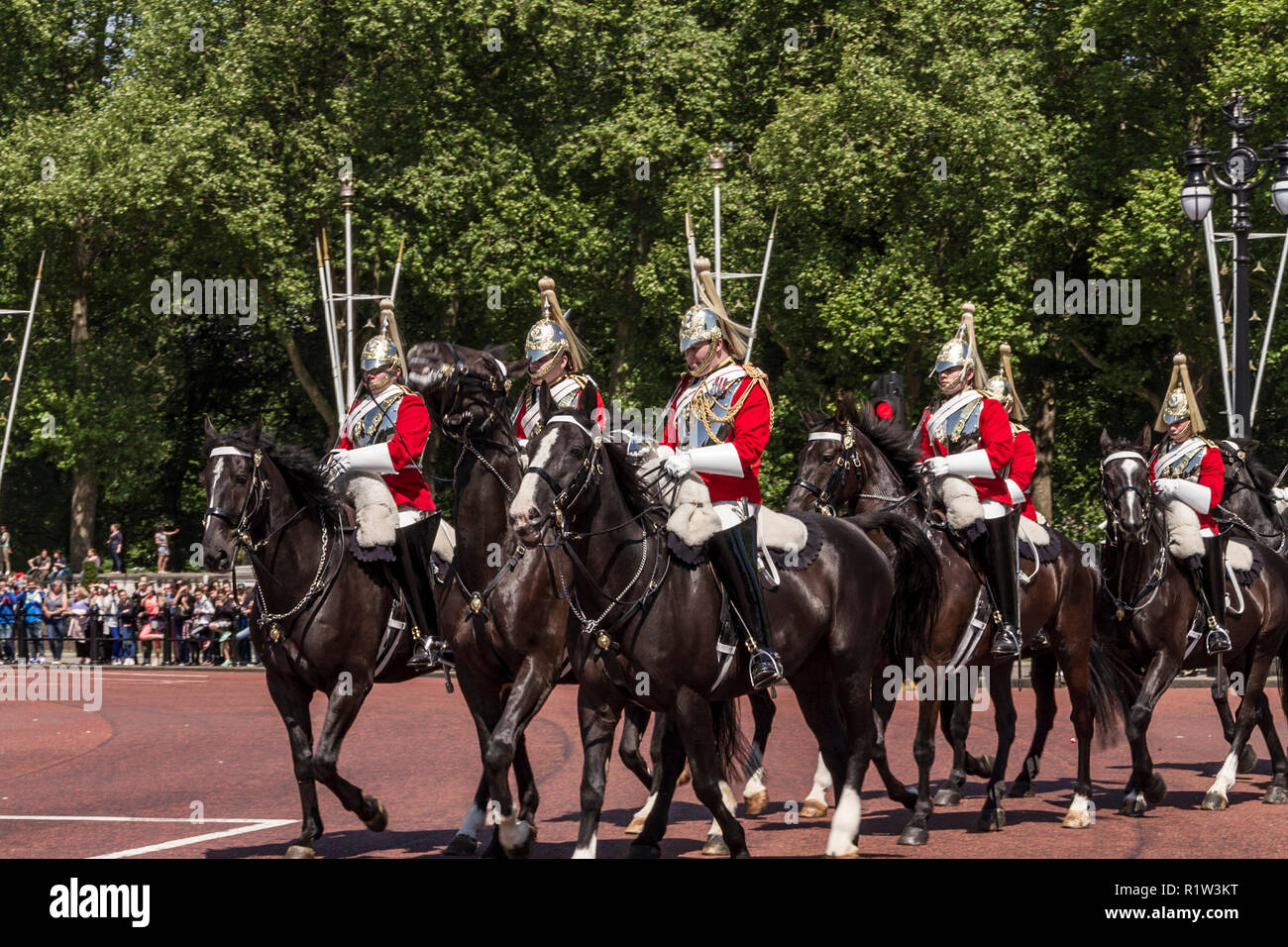 London, England, UK - 19. Mai 2014: Royal Horseguards Reiten Stockfoto