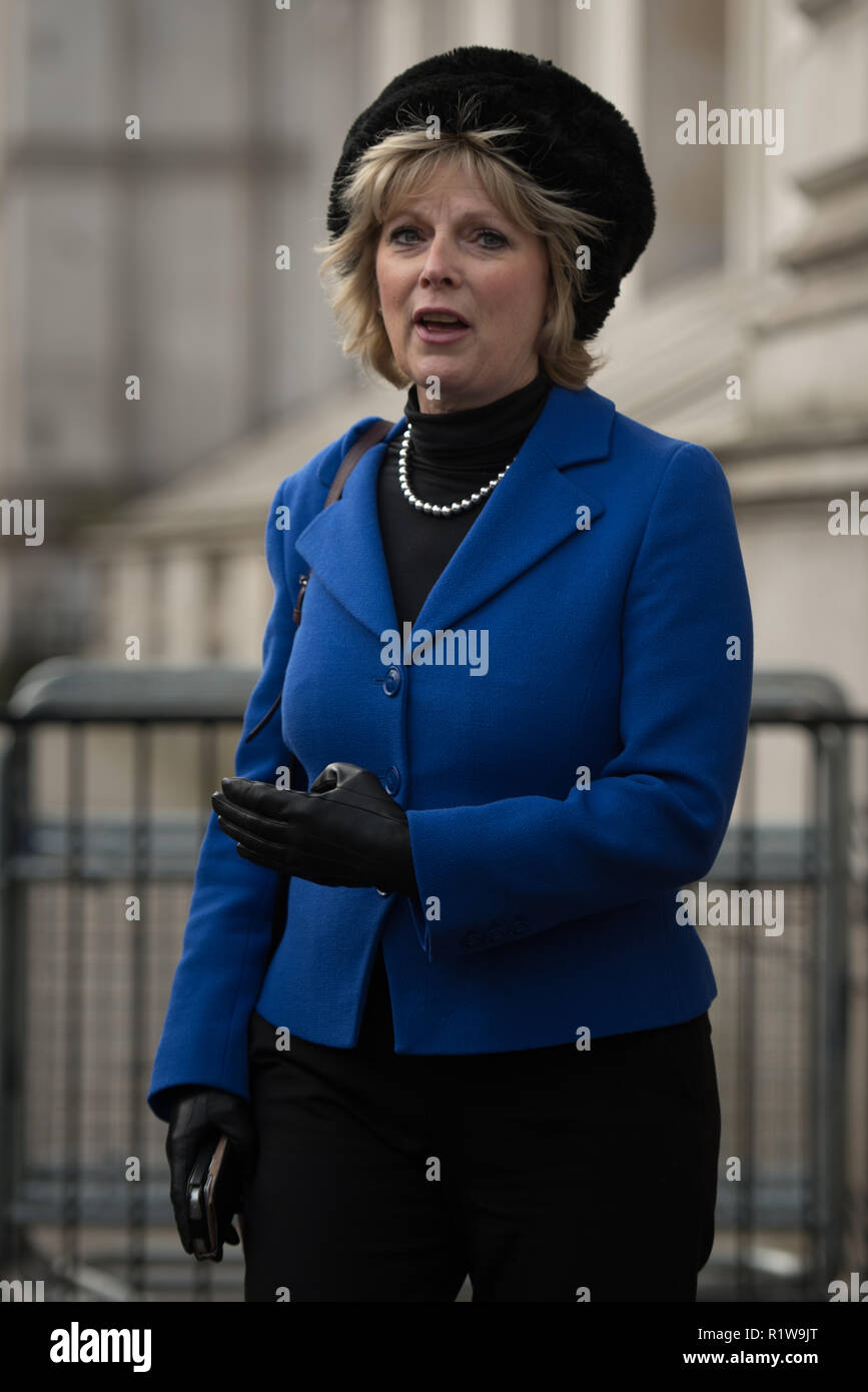 Whitehall, London, UK. 20. Februar, 2016. Minister der Regierung kommen in Downing Kabinettssitzung zu besuchen. Im Bild: Staatsminister für Kleine Stockfoto