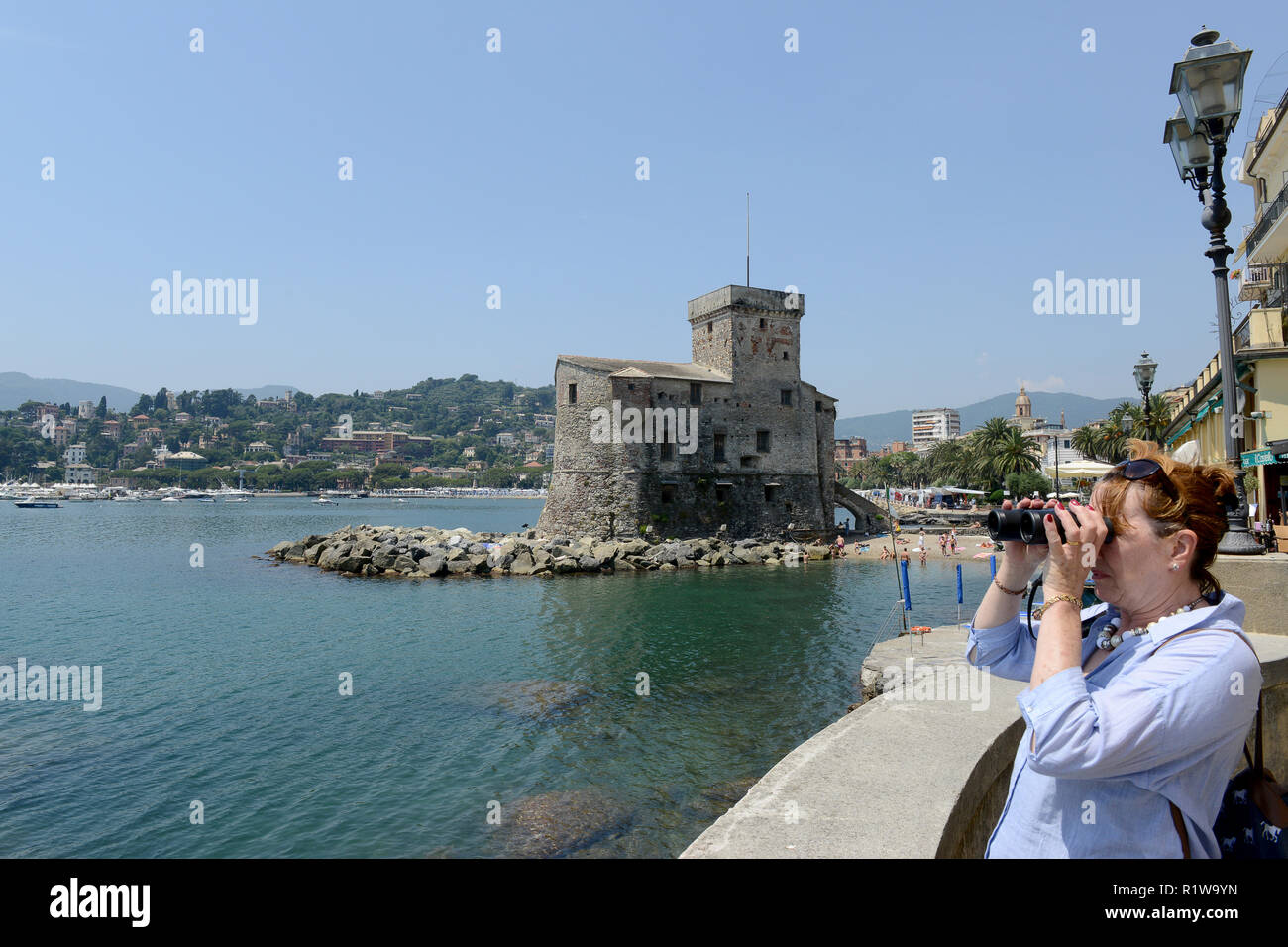 Rapallo in Ligurien Italien Stockfoto