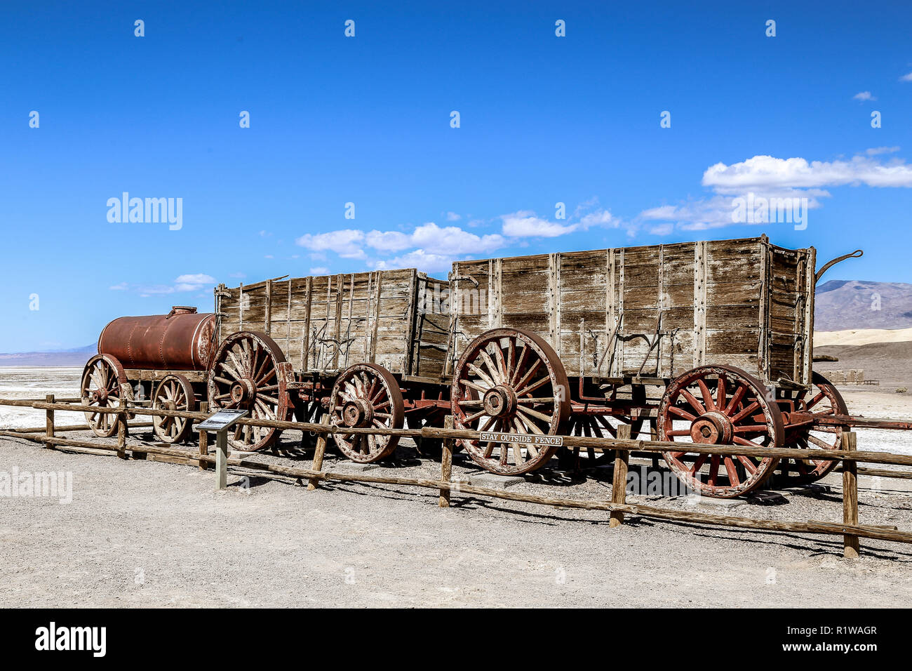 Harmony Borax Werke im Death Valley National Park Kalifornien Stockfoto