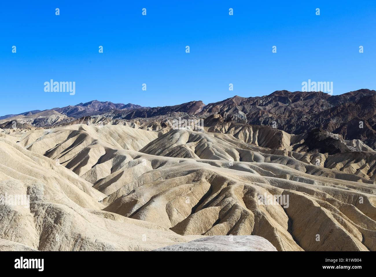 Anzeigen von Zabriskie Point im Death Valley National Park in Kalifornien USA Stockfoto