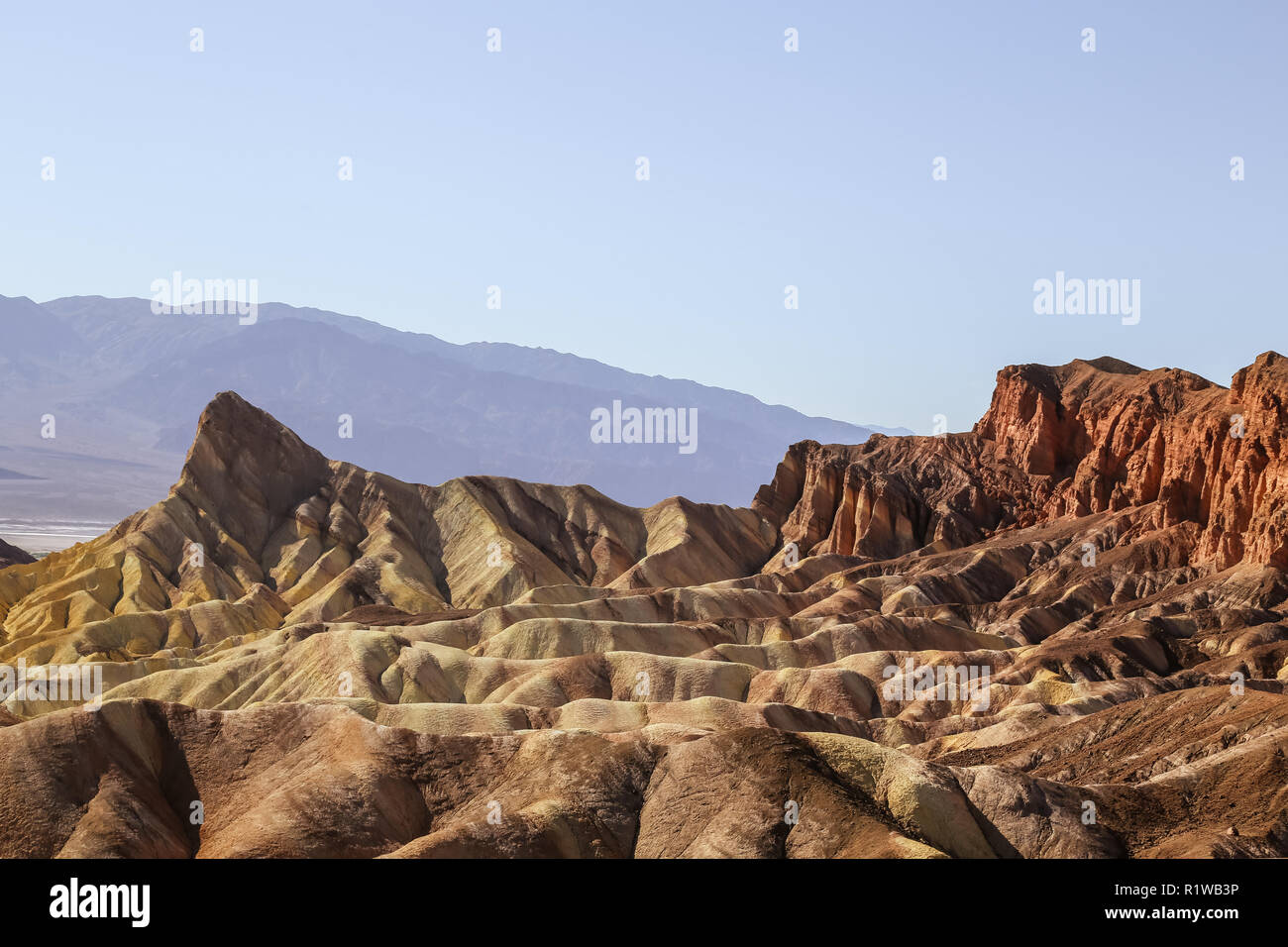 Anzeigen von Zabriskie Point im Death Valley National Park in Kalifornien USA Stockfoto