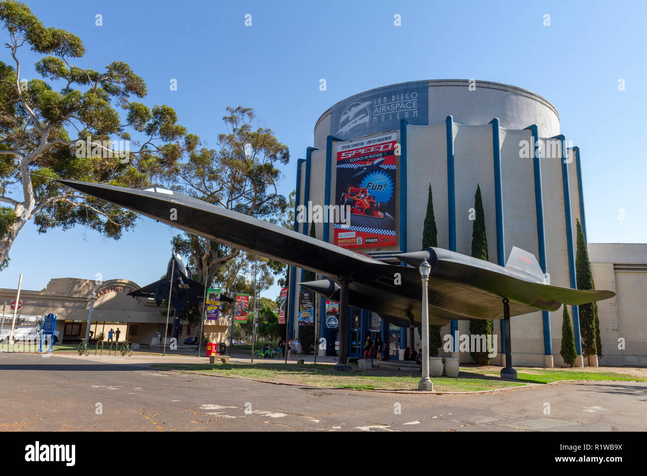 Die San Diego Air & Space Museum, Balboa Park, San Diego, California, United States. Stockfoto