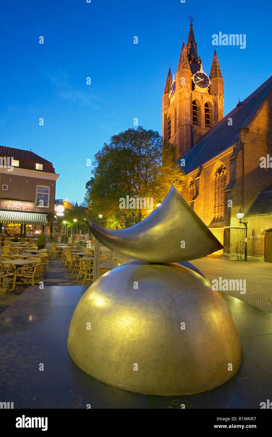 Oude Kerk (Alte Kirche), Delft, Holland, Niederlande Stockfoto