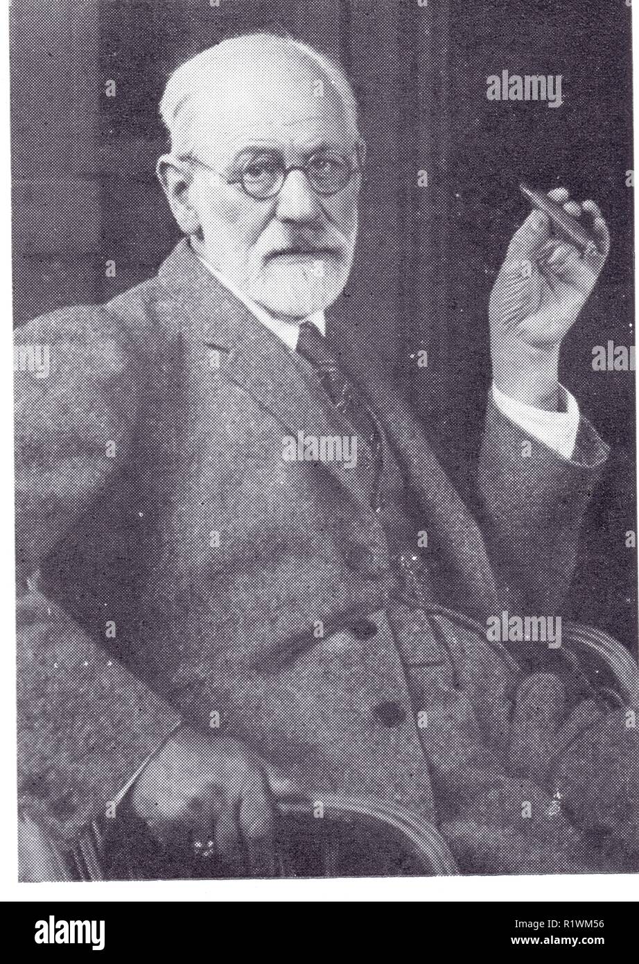 SIGMUND FREUD. 1856-1939. PORTRAIT DE MAX HALBEESTADT Stockfoto