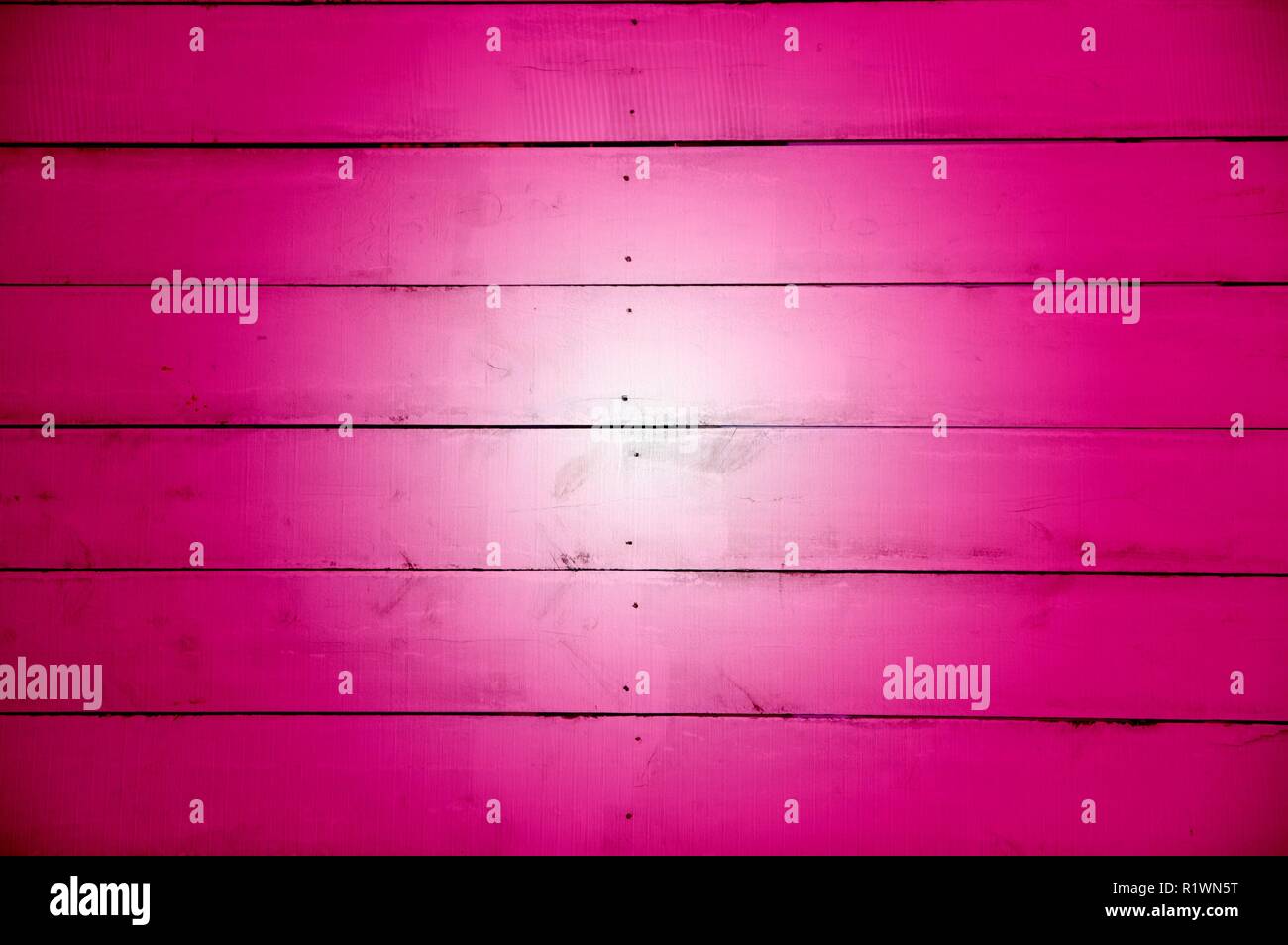 Rosa Hintergrund, Holzplanken oder Zaun Stockfoto